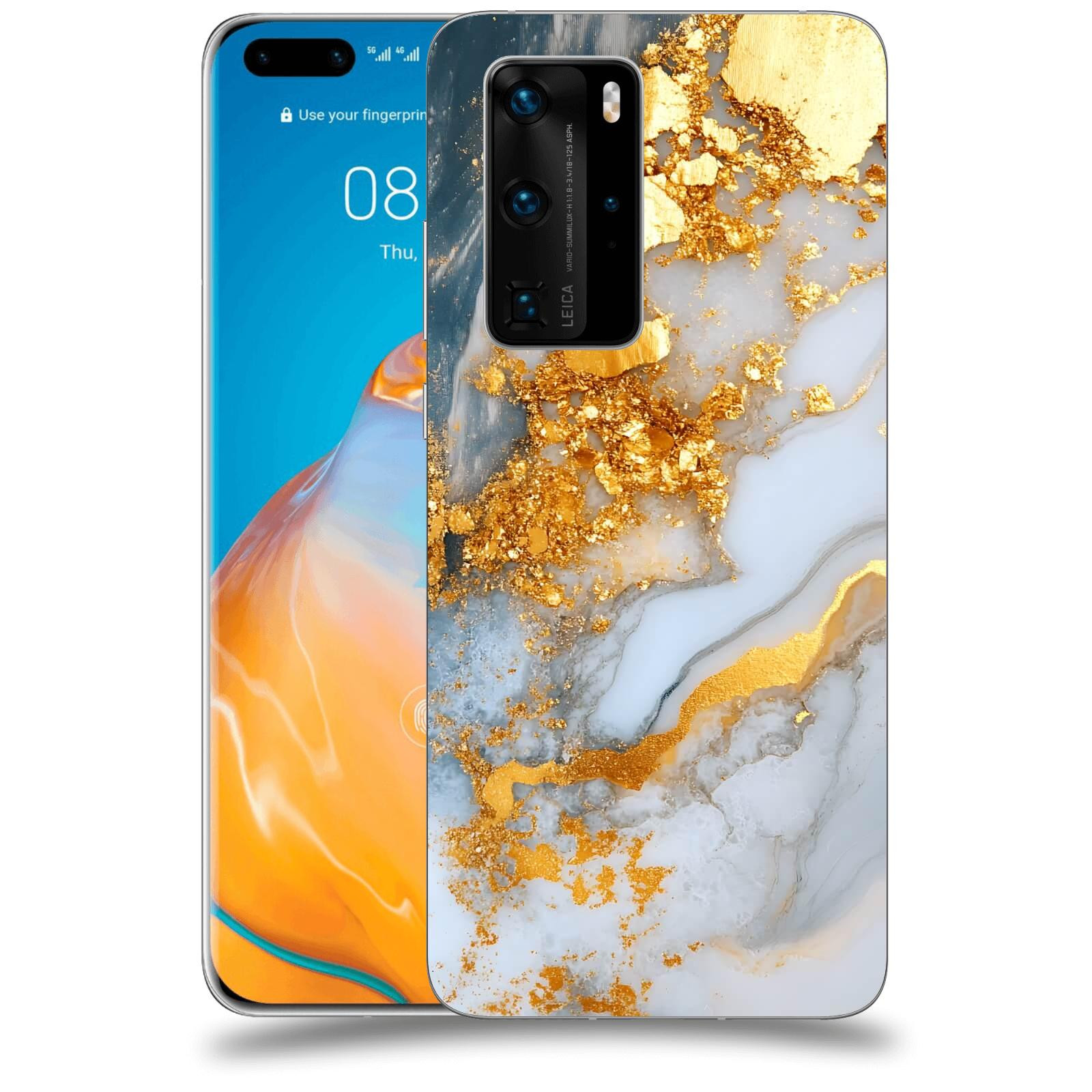 ACOVER Kryt na mobil Huawei P40 - Liquid Gold VII