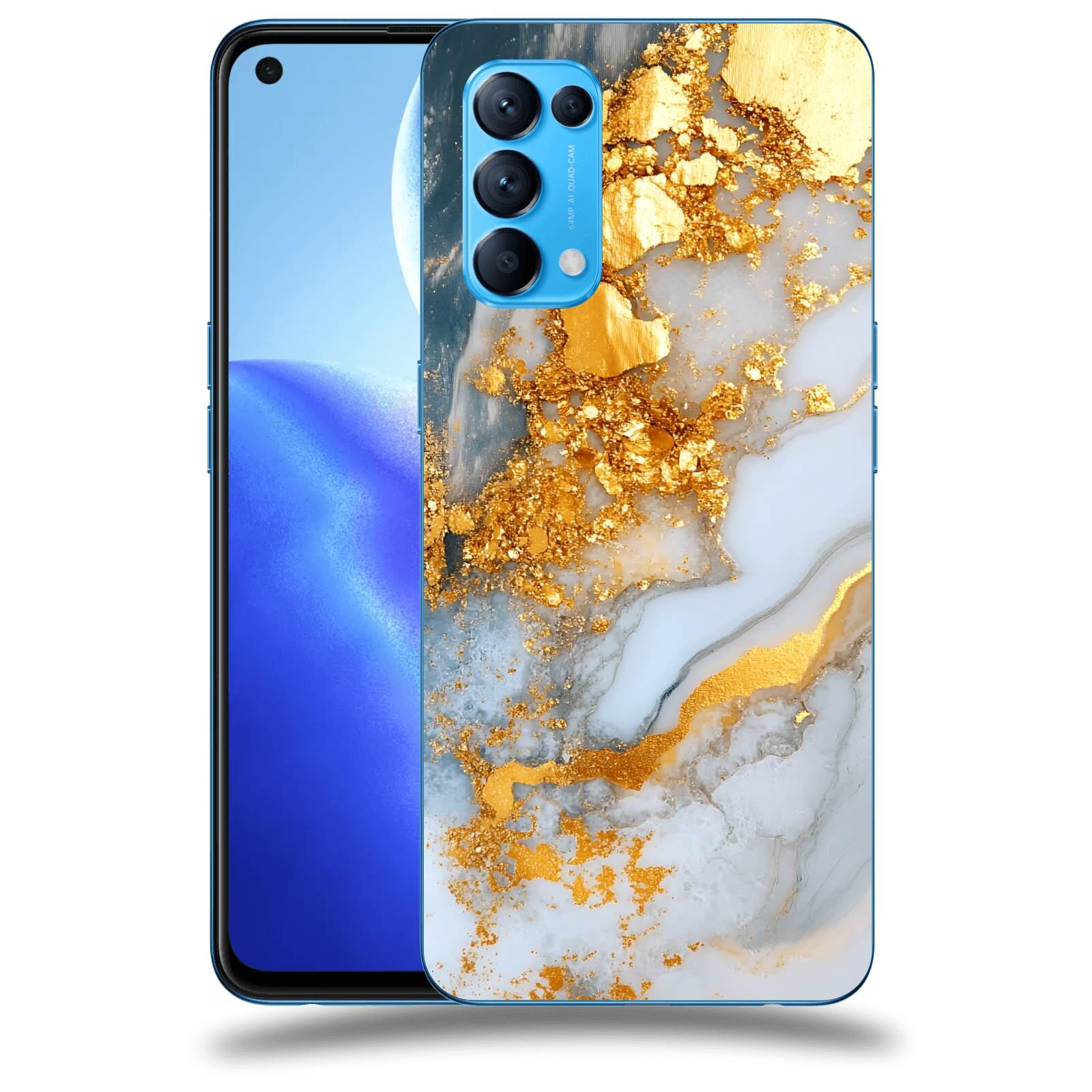 ACOVER Kryt na mobil OPPO Reno 5 5G - Liquid Gold VII