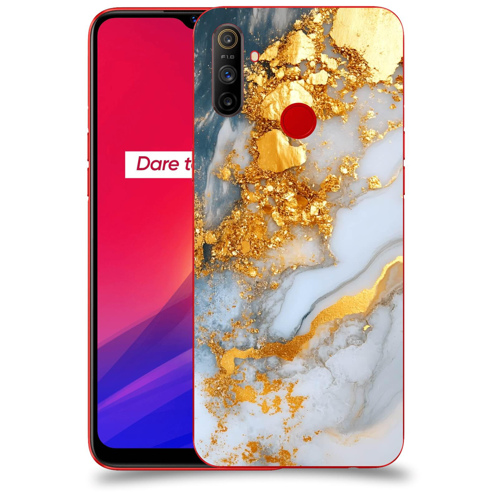 ACOVER Kryt na mobil Realme C3 - Liquid Gold VII
