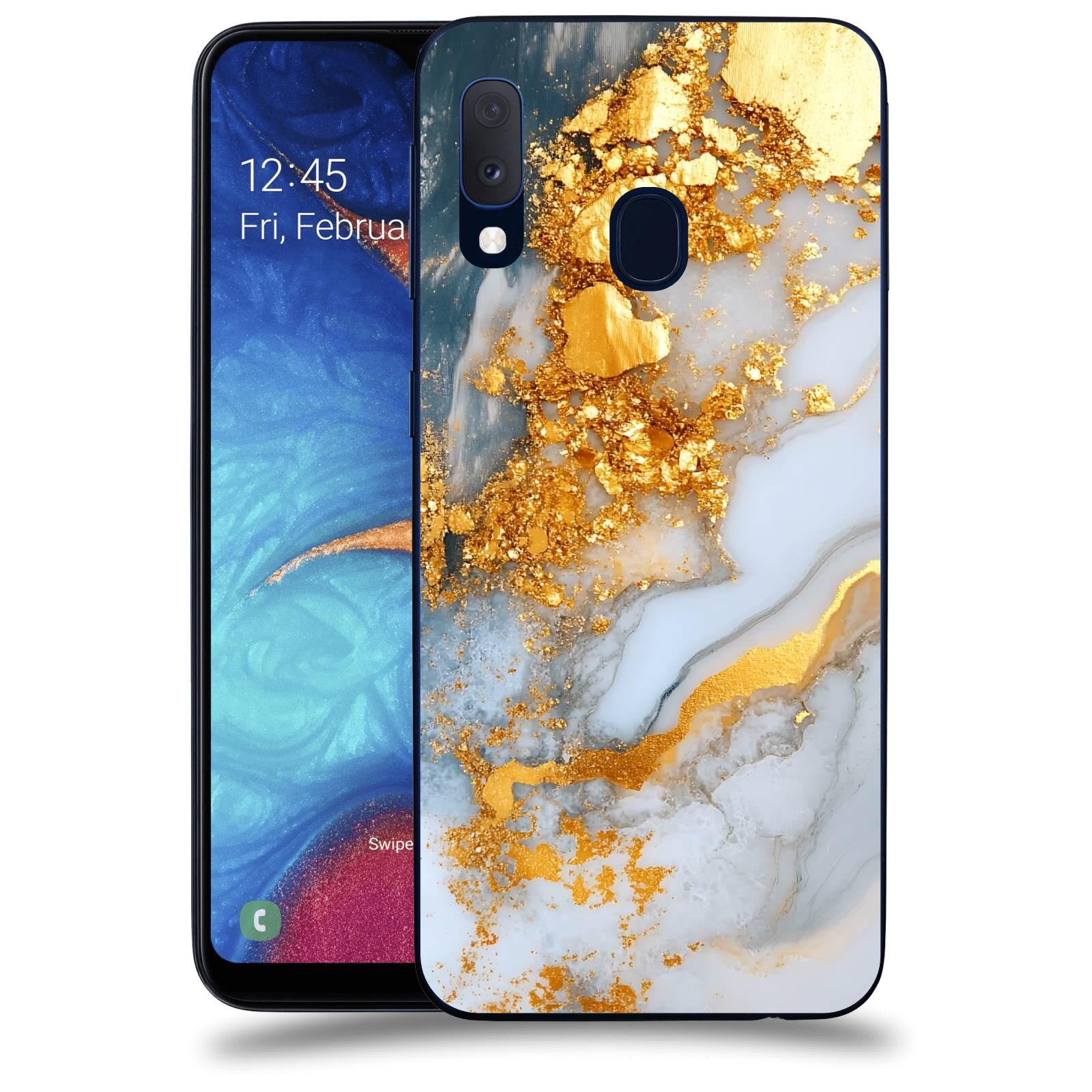 ACOVER Kryt na mobil Samsung Galaxy A20e A202F - Liquid Gold VII