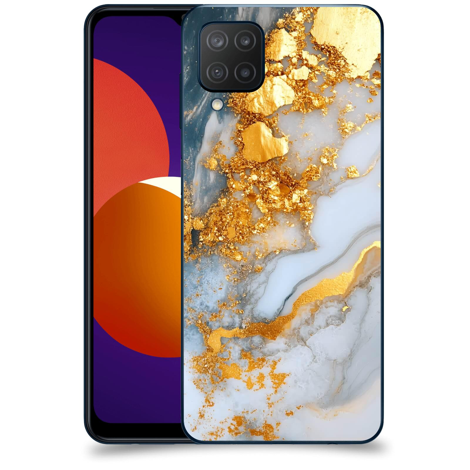 ACOVER Kryt na mobil Samsung Galaxy M12 M127F - Liquid Gold VII