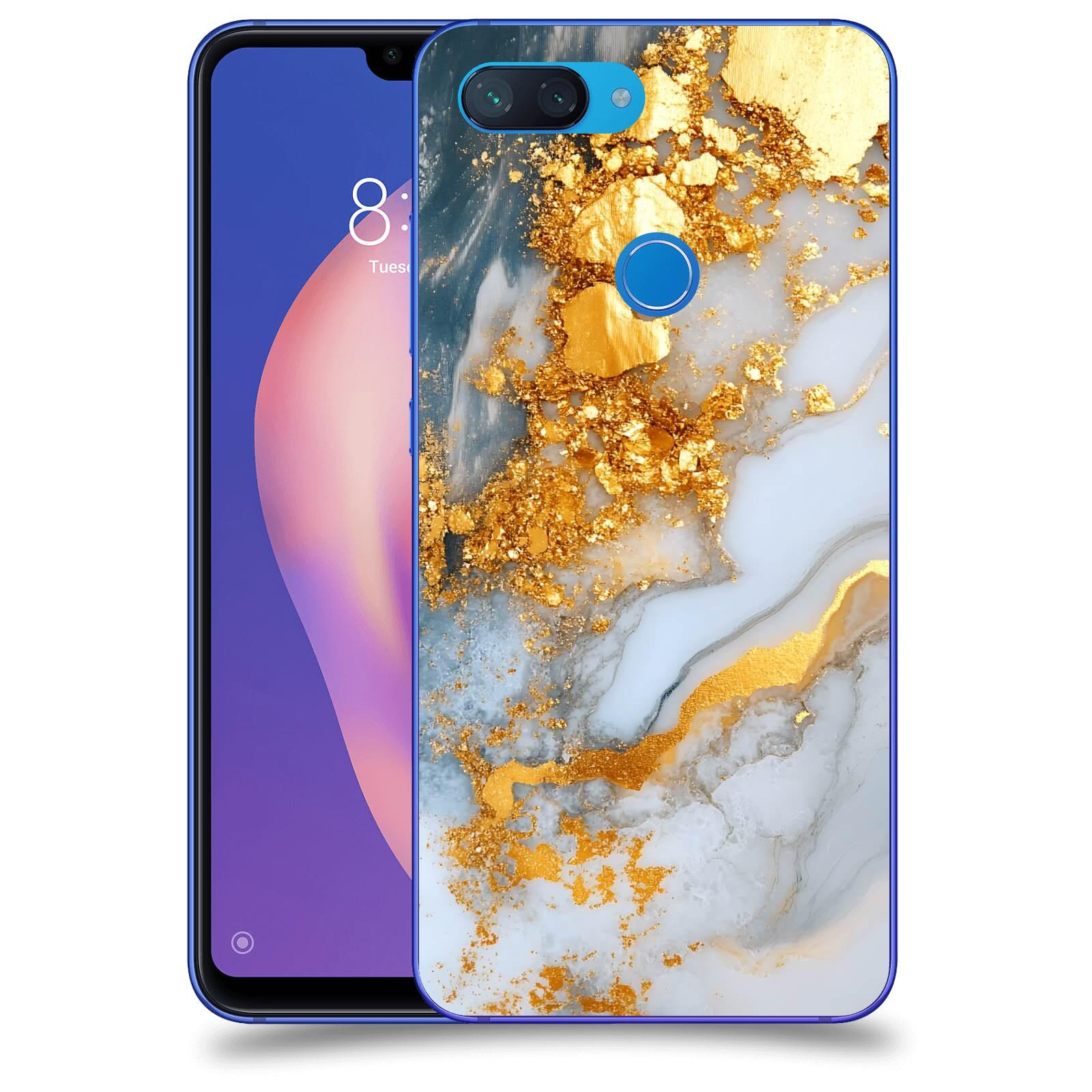 ACOVER Kryt na mobil Xiaomi Mi 8 Lite - Liquid Gold VII