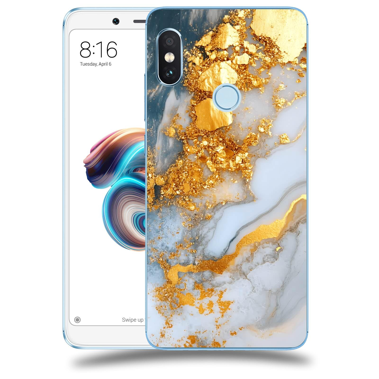 ACOVER Kryt na mobil Xiaomi Redmi Note 5 Global - Liquid Gold VII