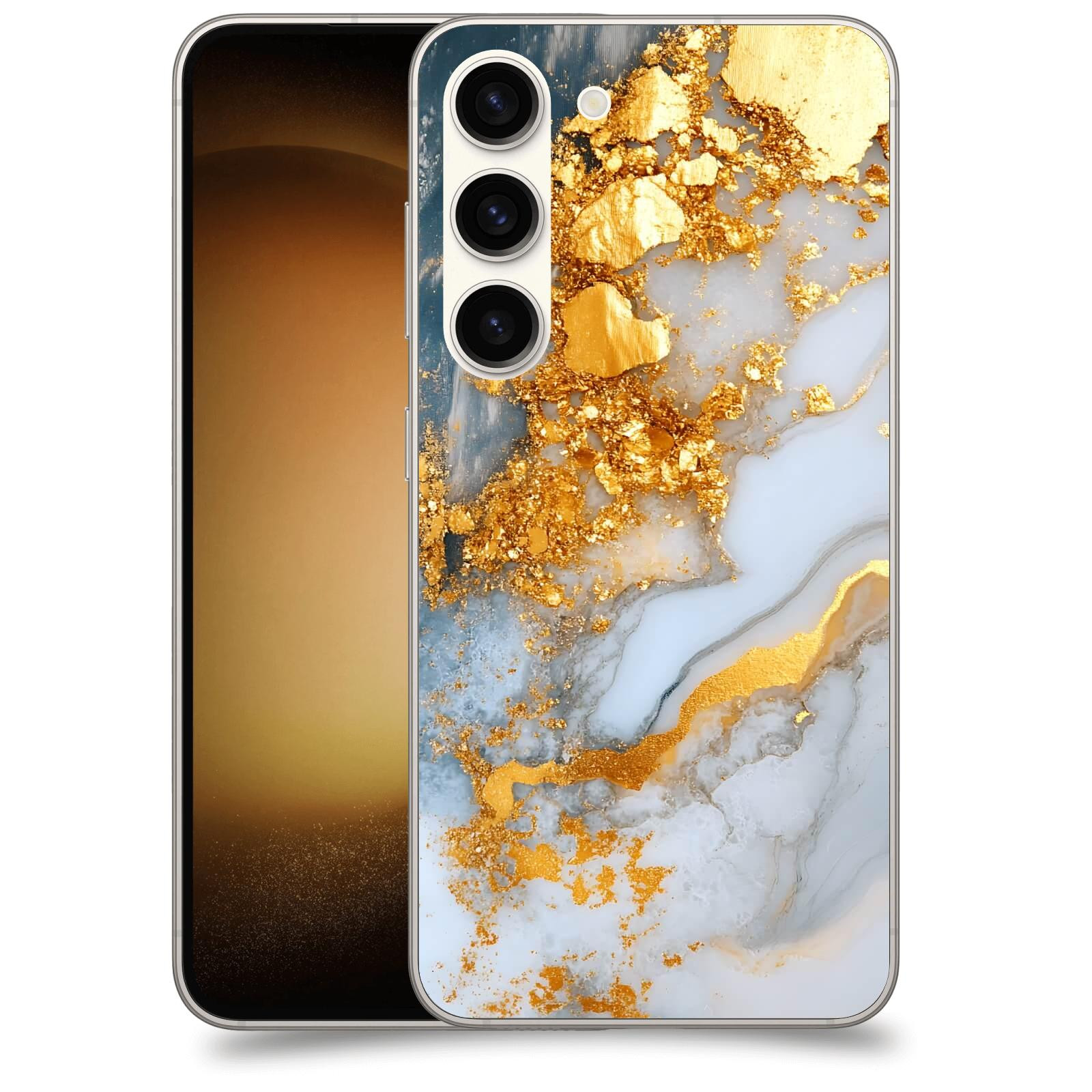 ACOVER Kryt na mobil Samsung Galaxy S23 5G - Liquid Gold VII