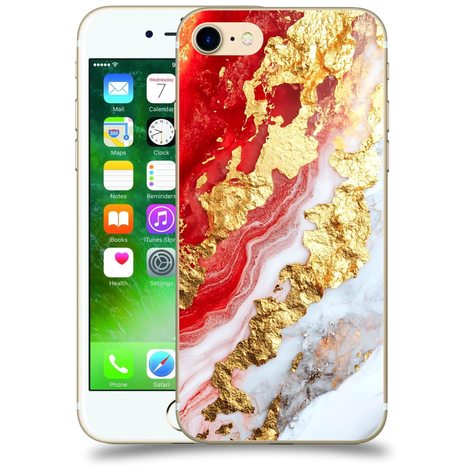 ACOVER Kryt na mobil Apple iPhone 7 - Golden Blood II