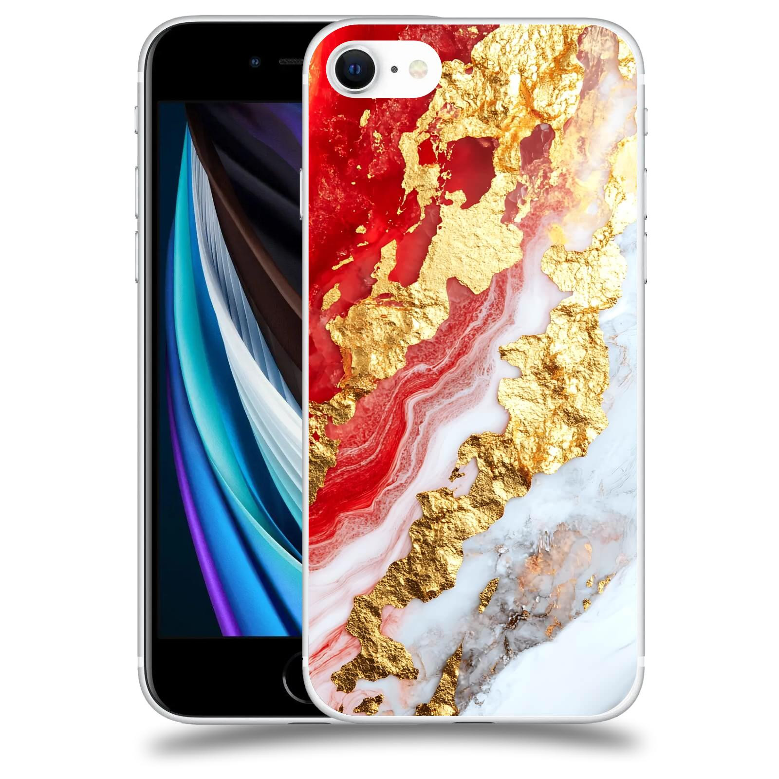 ACOVER Kryt na mobil Apple iPhone SE 2020 - Golden Blood II