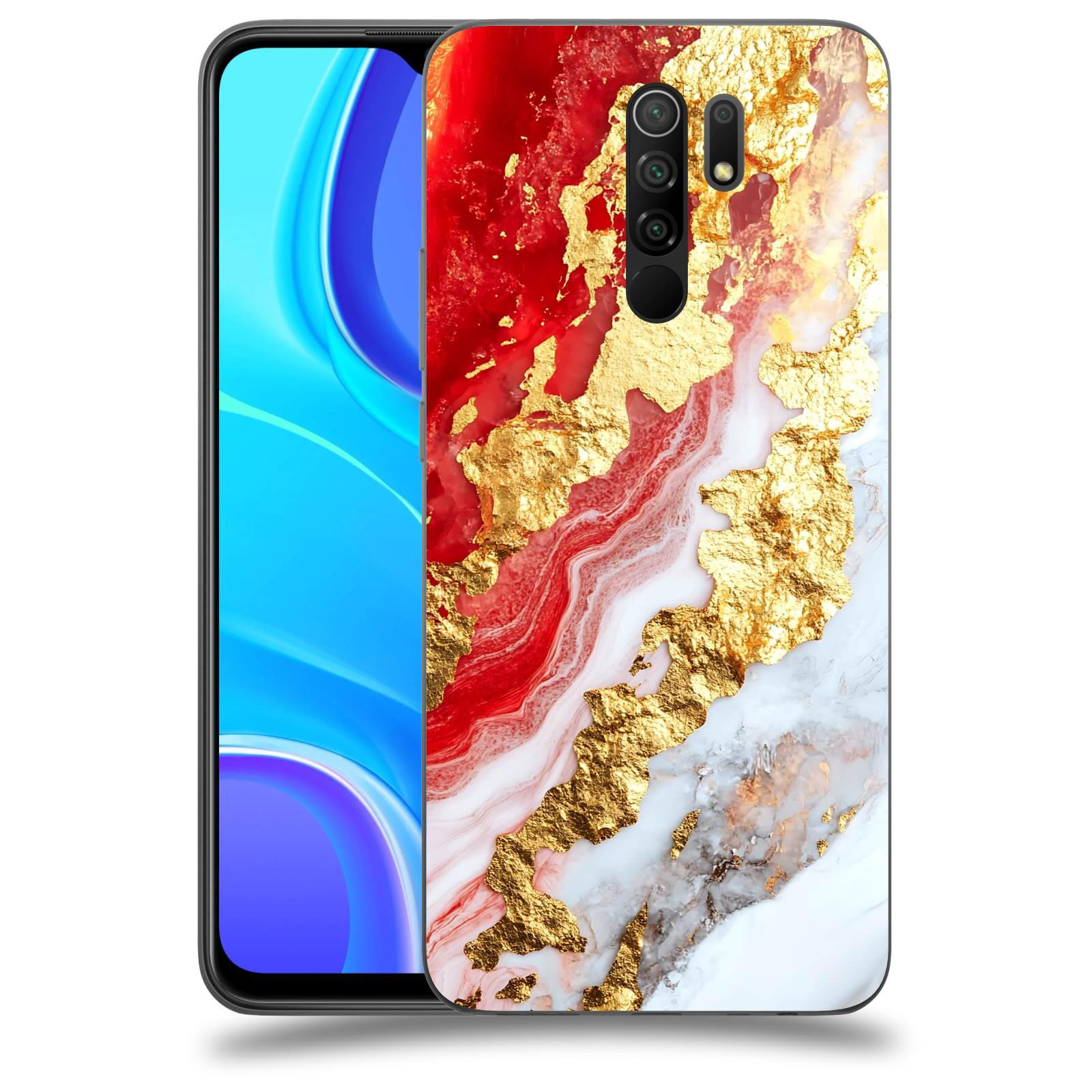 ACOVER Kryt na mobil Xiaomi Redmi 9 - Golden Blood II