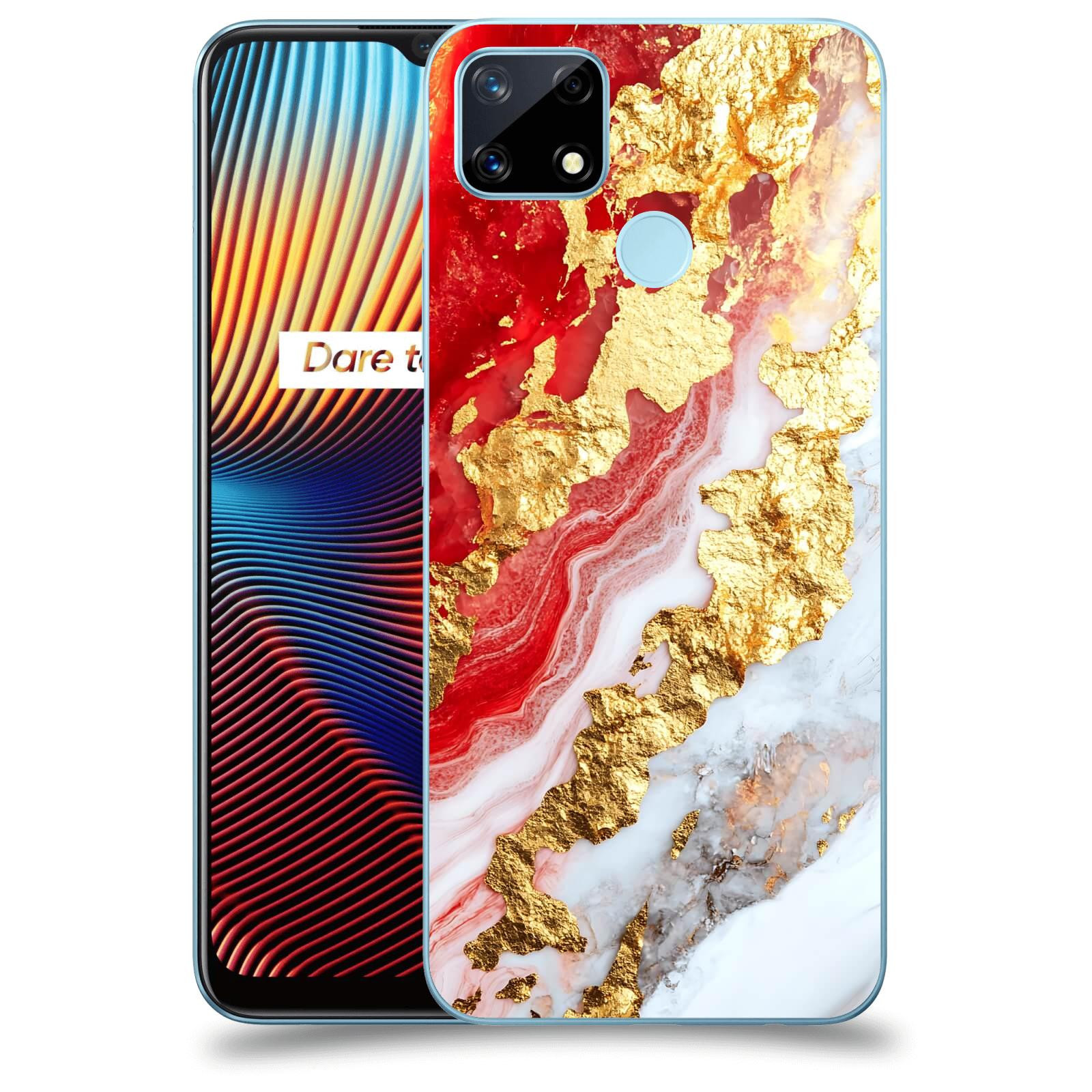 ACOVER Kryt na mobil Realme 7i - Golden Blood II