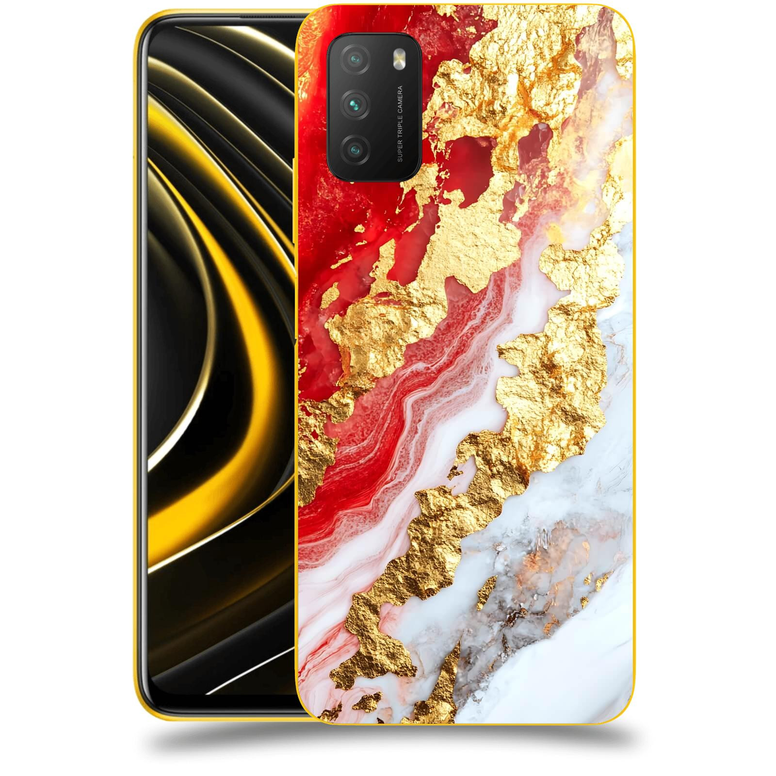 ACOVER Kryt na mobil Xiaomi Poco M3 - Golden Blood II