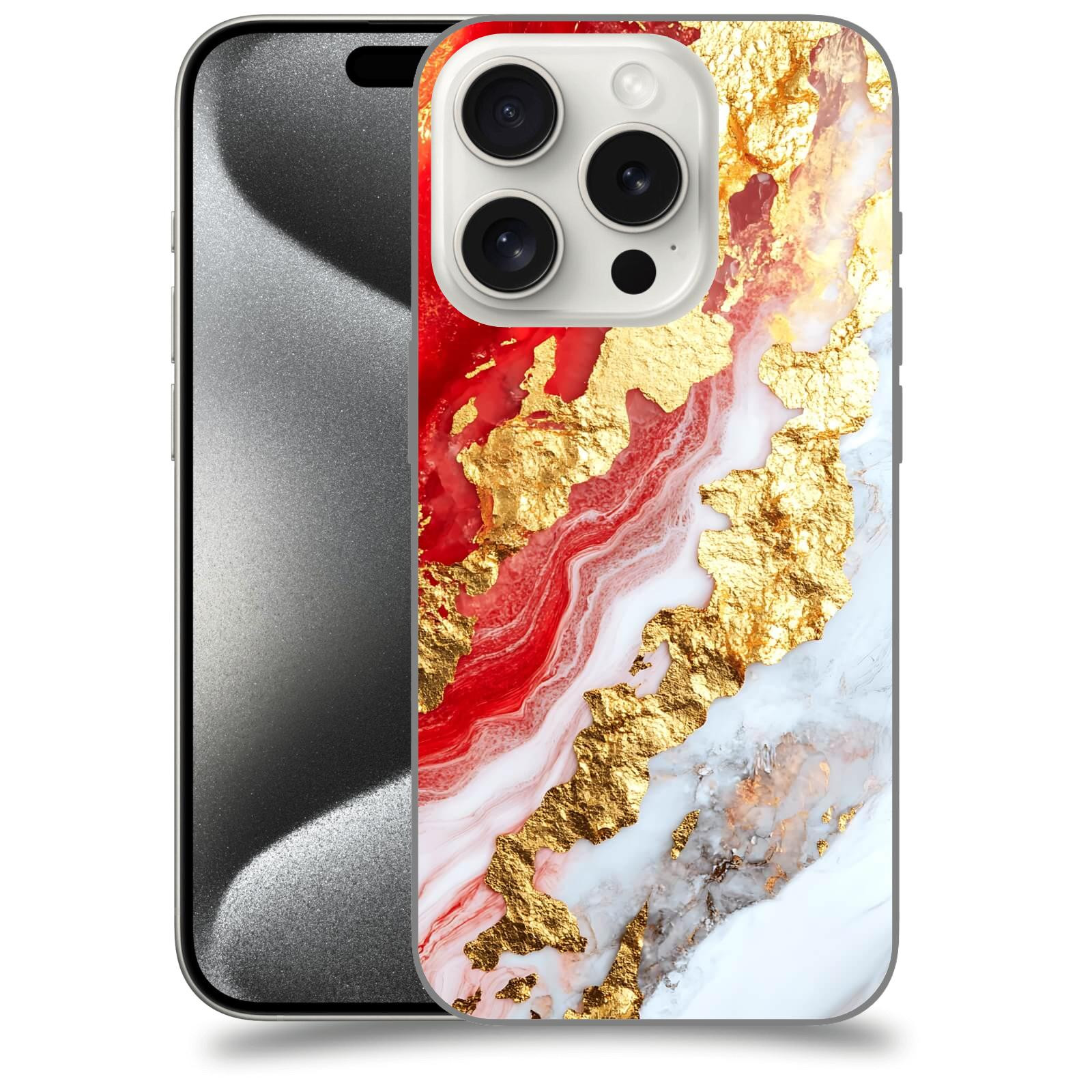 ACOVER Kryt na mobil Apple iPhone 15 pro - Golden Blood II