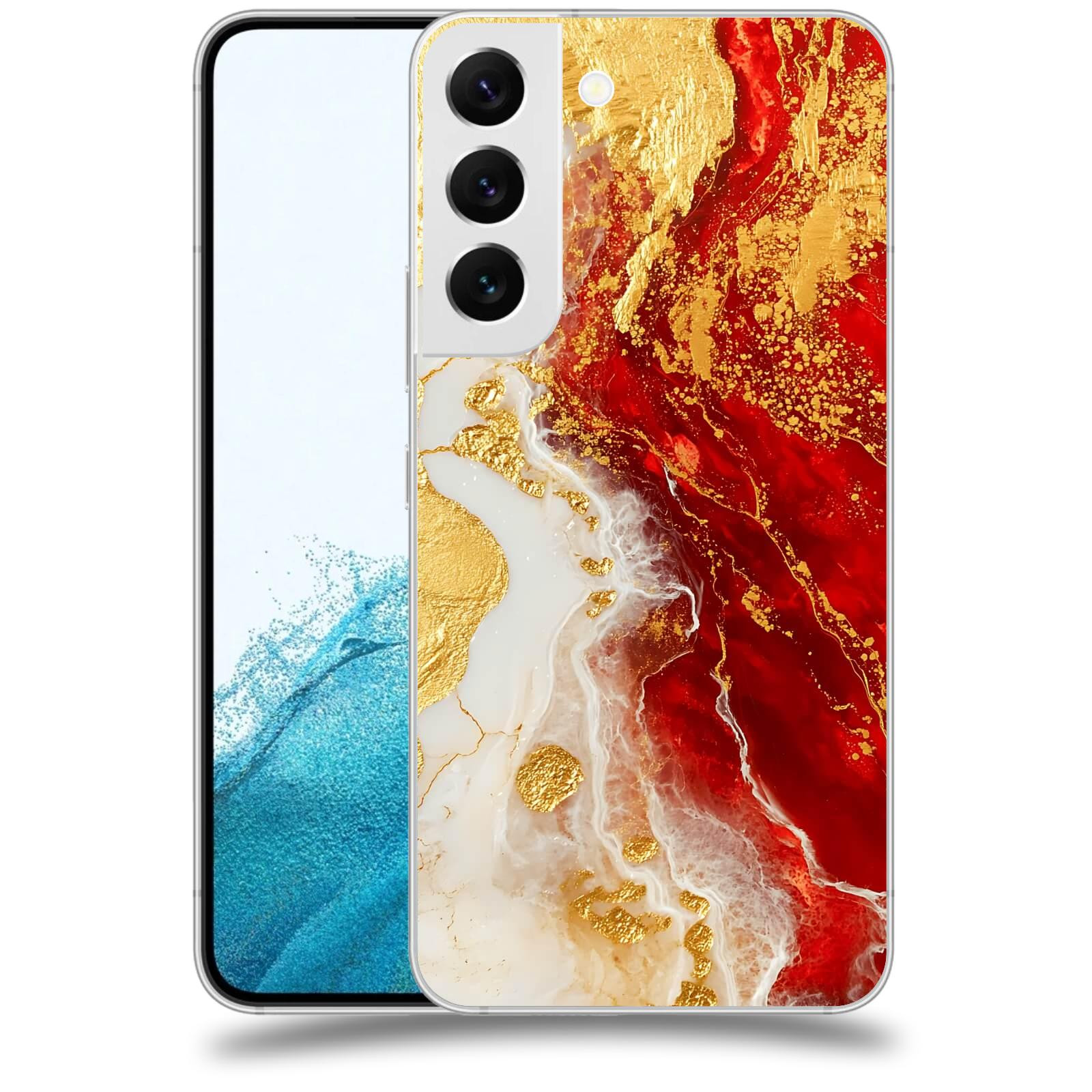 ACOVER Kryt na mobil Samsung Galaxy S22 5G - Golden Blood III