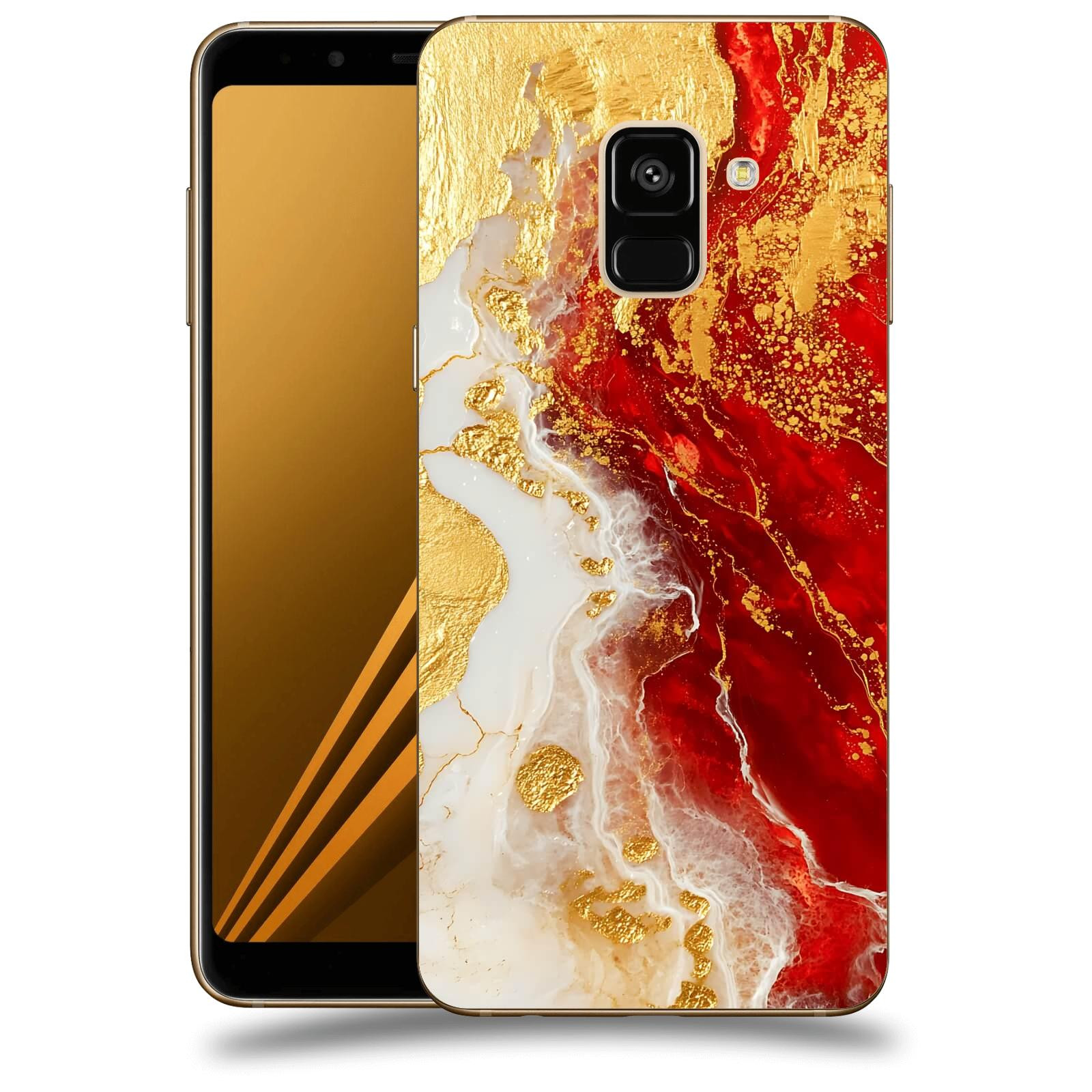 ACOVER Kryt na mobil Samsung Galaxy A8 2018 A530F - Golden Blood III