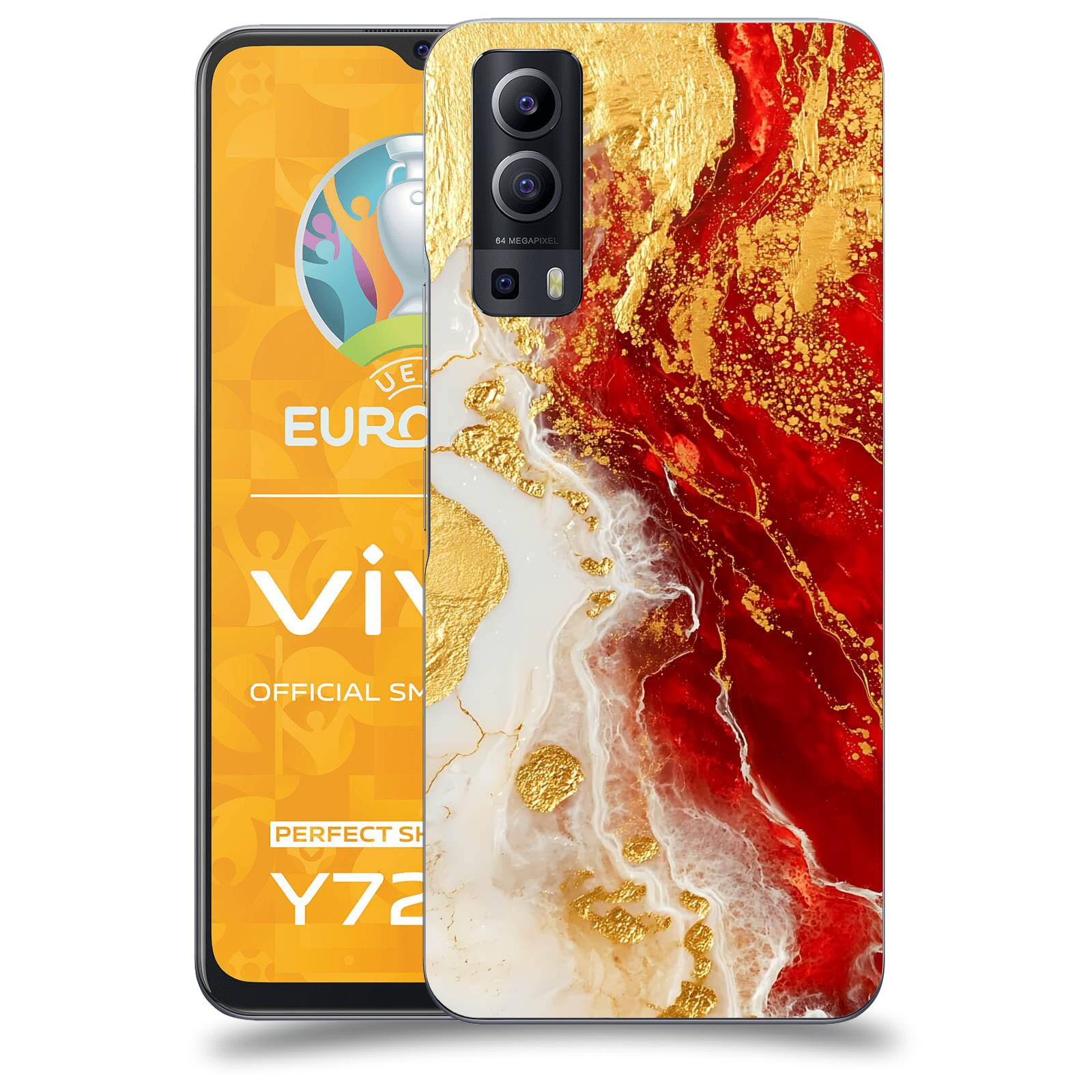 ACOVER Kryt na mobil Vivo Y72 5G - Golden Blood III