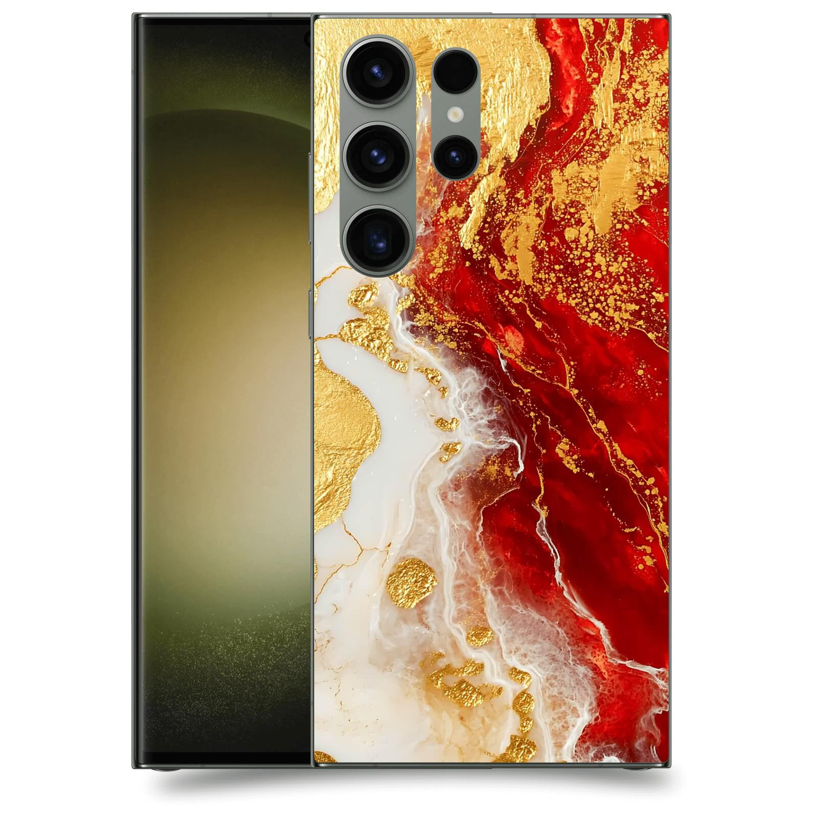 ACOVER Kryt na mobil Samsung Galaxy S23 Ultra 5G - Golden Blood III