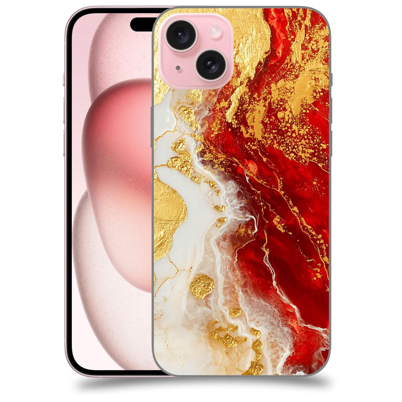 ACOVER Kryt na mobil Apple iPhone 15 plus - Golden Blood III