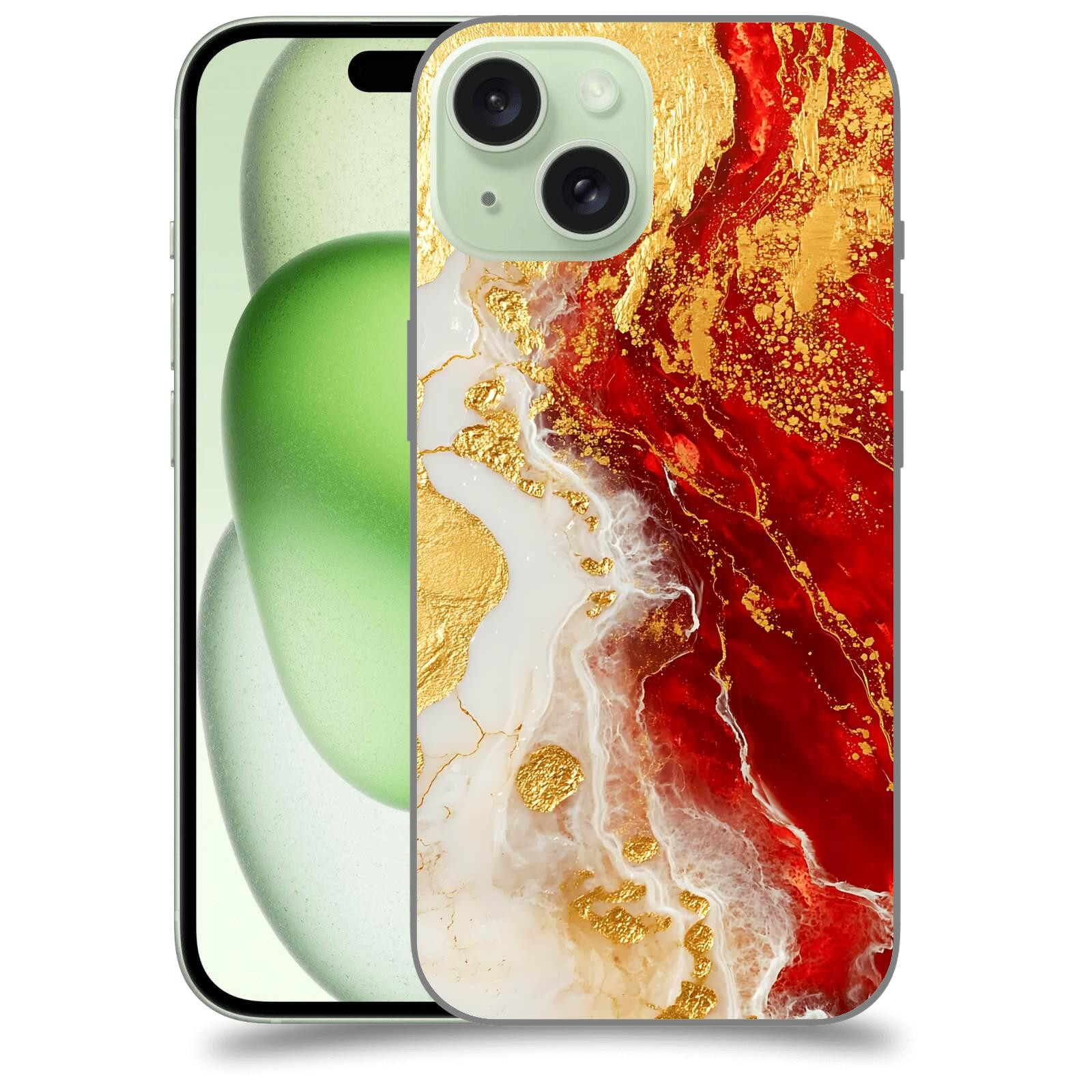 ACOVER Kryt na mobil Apple iPhone 15 - Golden Blood III