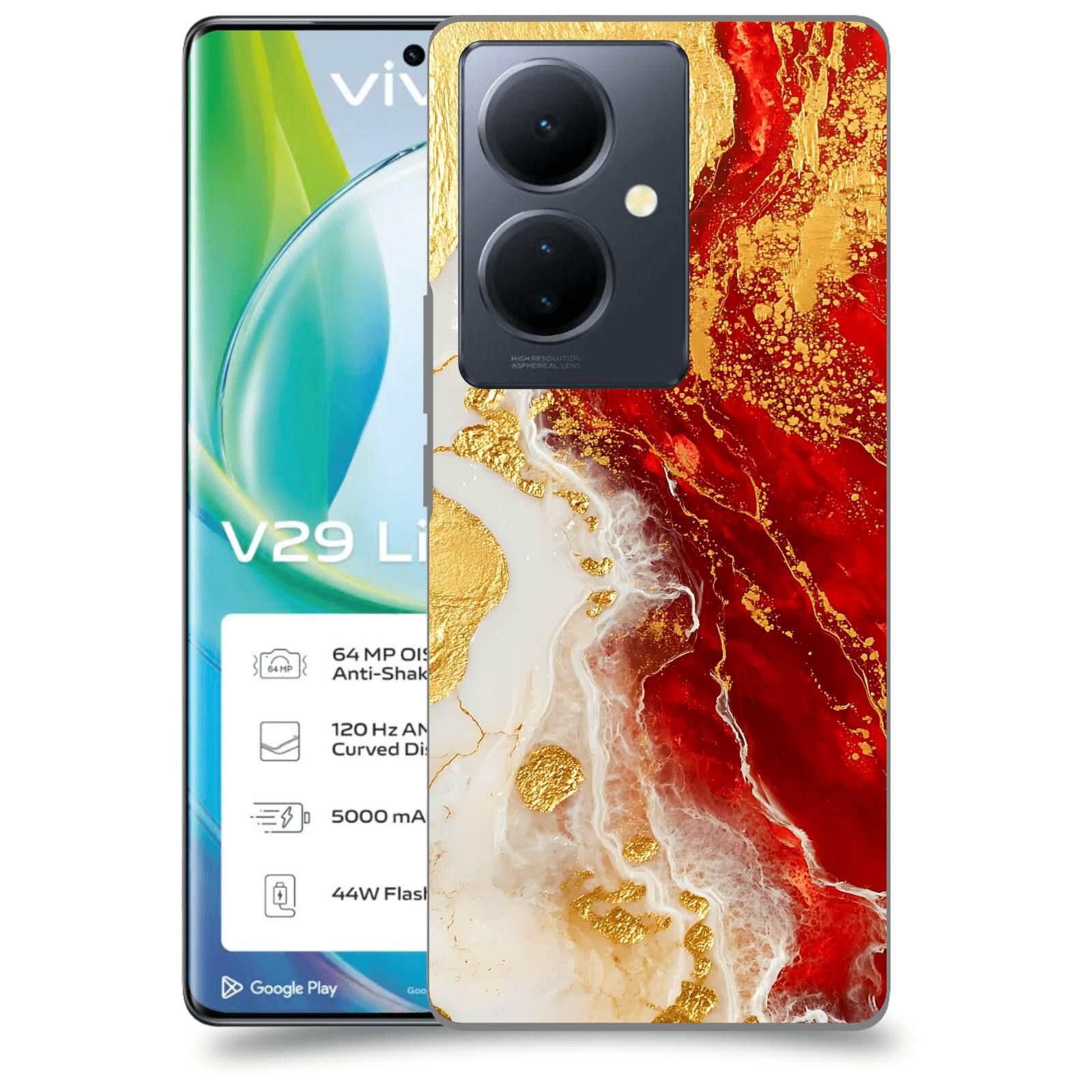 ACOVER Kryt na mobil VIVO V29 Lite 5G - Golden Blood III