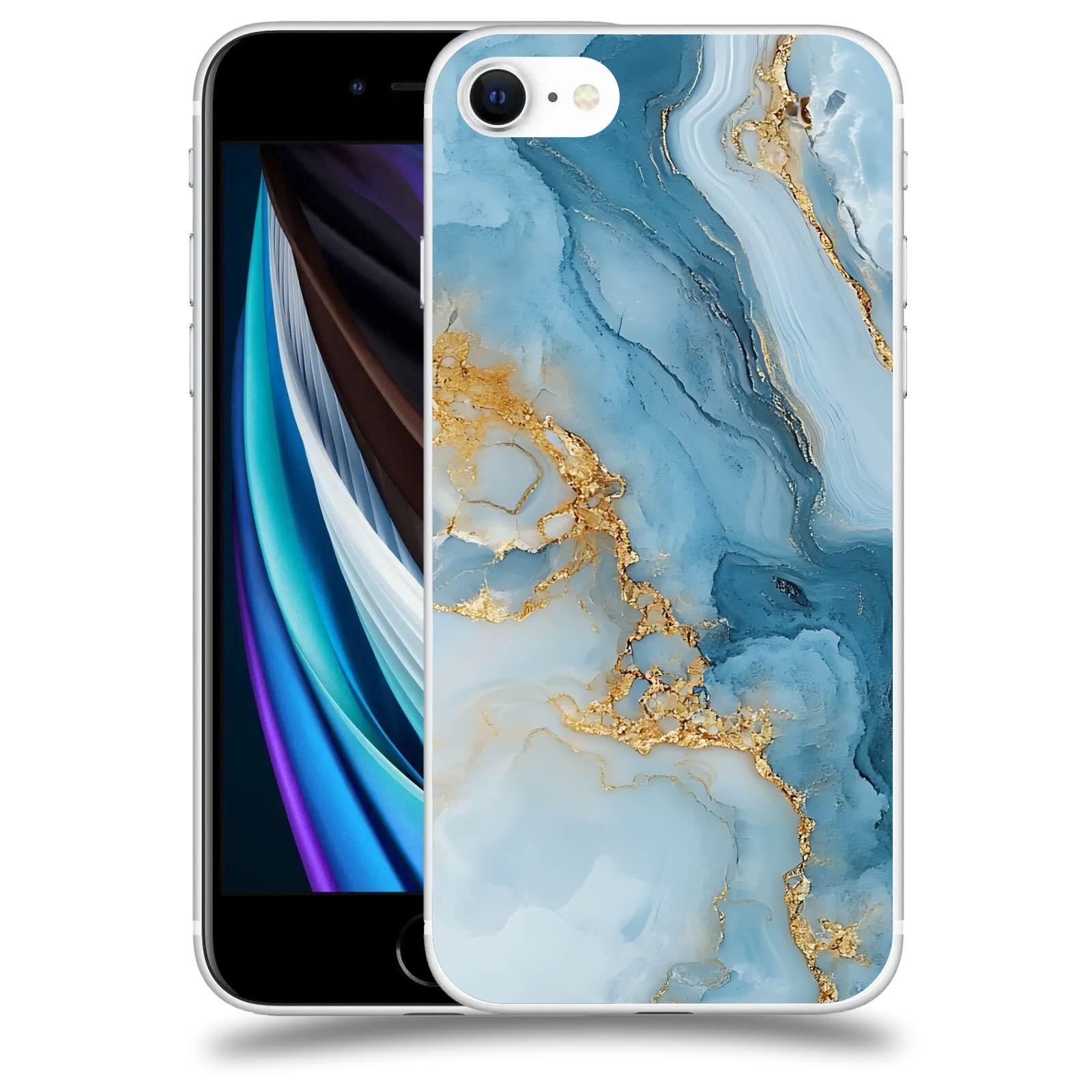 ACOVER Kryt na mobil Apple iPhone SE 2020 - Ice Marble II
