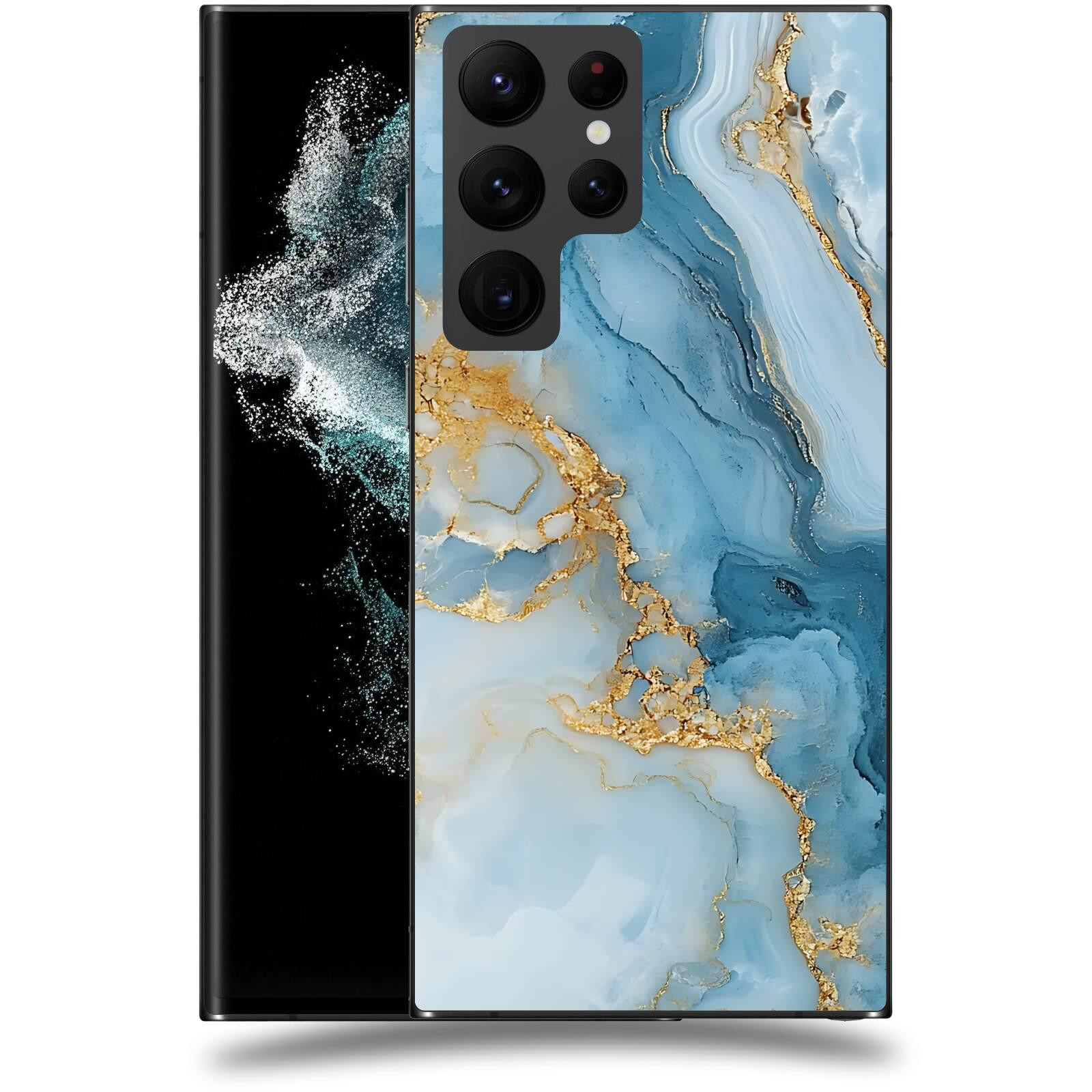 ACOVER Kryt na mobil Samsung Galaxy S22 Ultra 5G - Ice Marble II