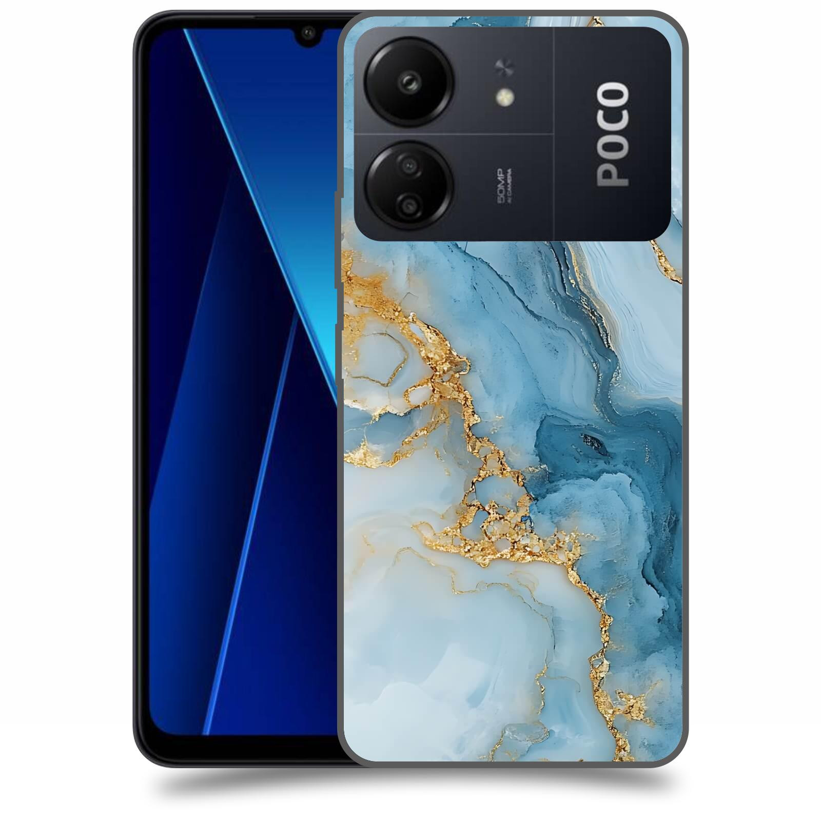 ACOVER Kryt na mobil Poco C65 - Ice Marble II