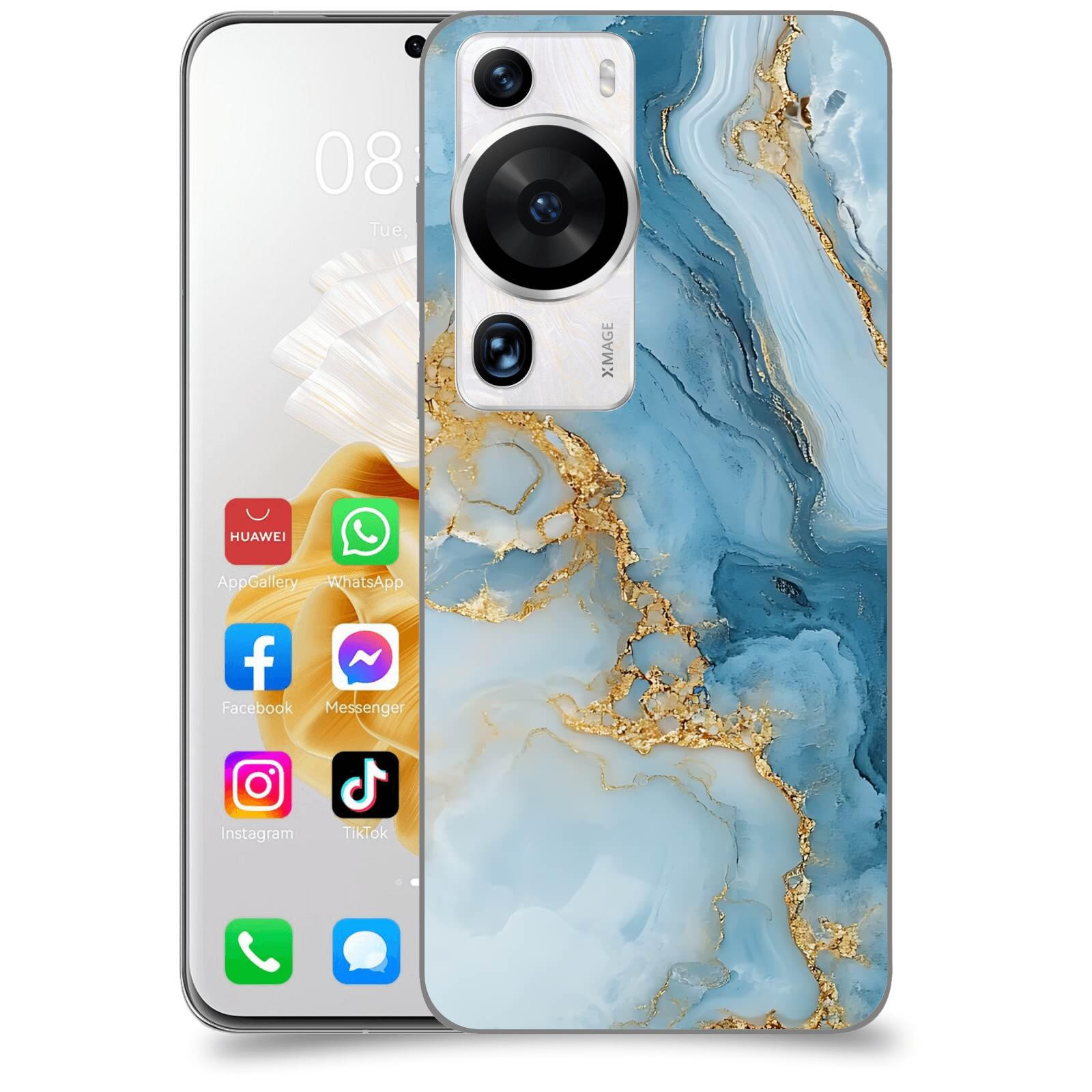 ACOVER Kryt na mobil Huawei P60 Pro - Ice Marble II