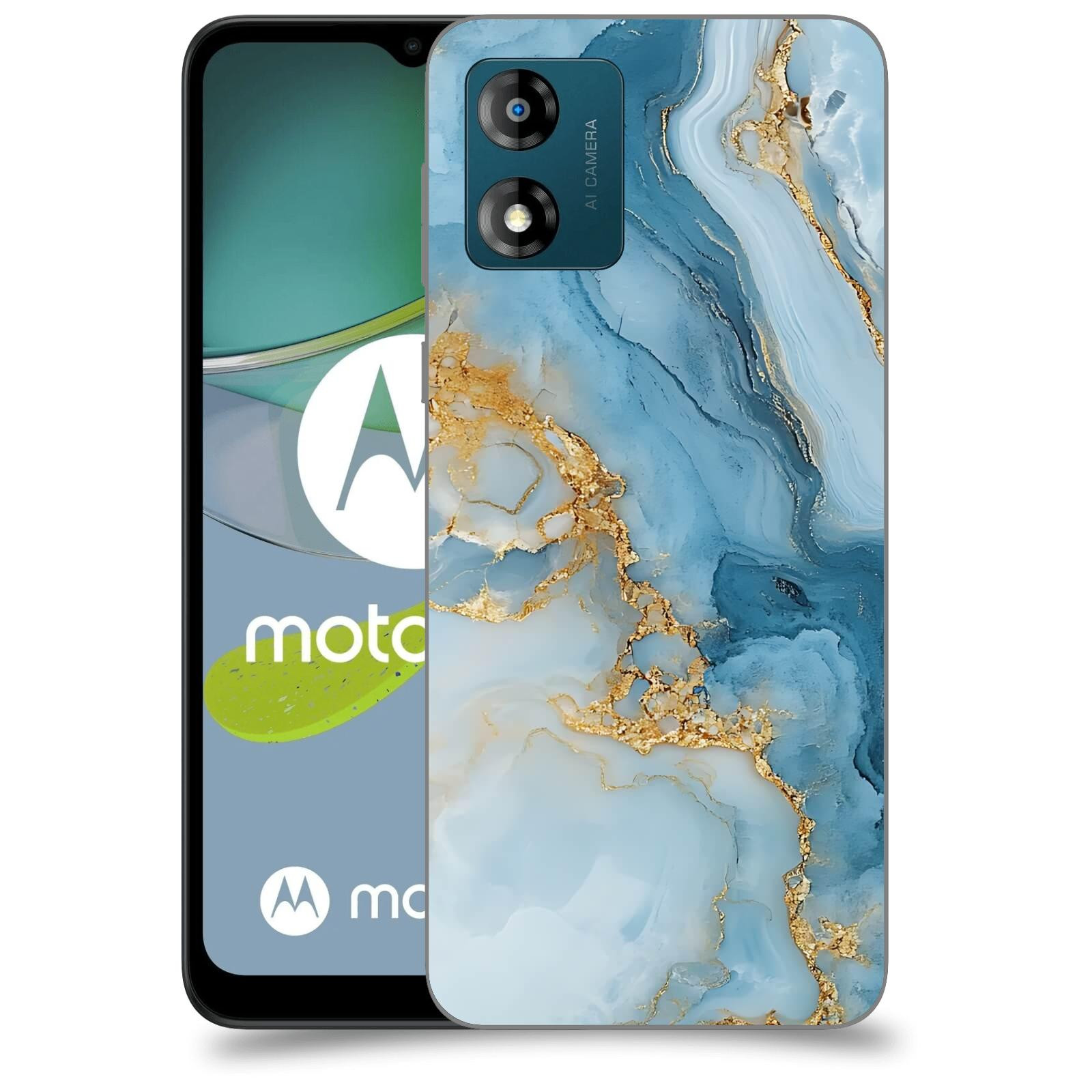 ACOVER Kryt na mobil Motorola Moto E13 - Ice Marble II