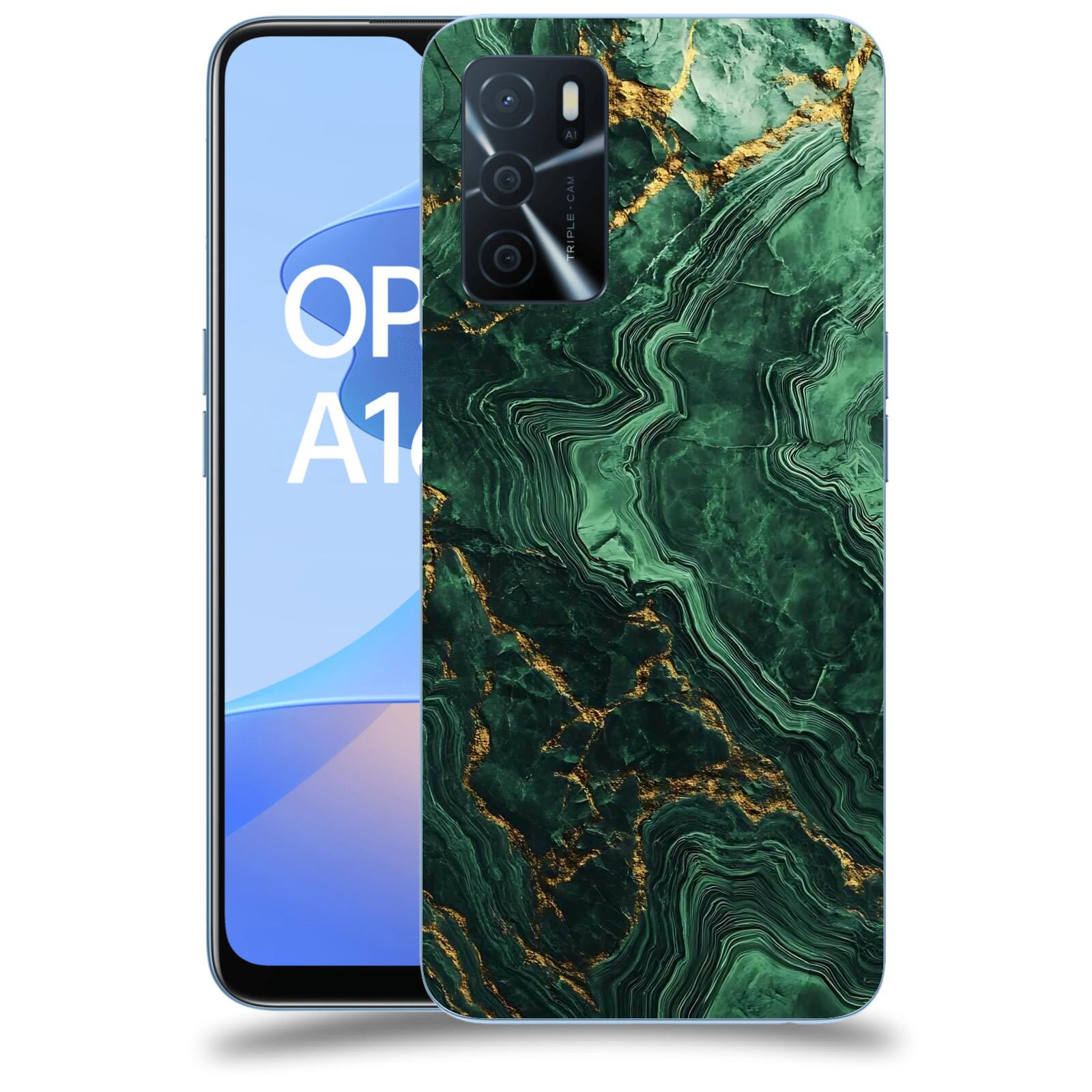 ACOVER Kryt na mobil OPPO A16s - Golden Moss I