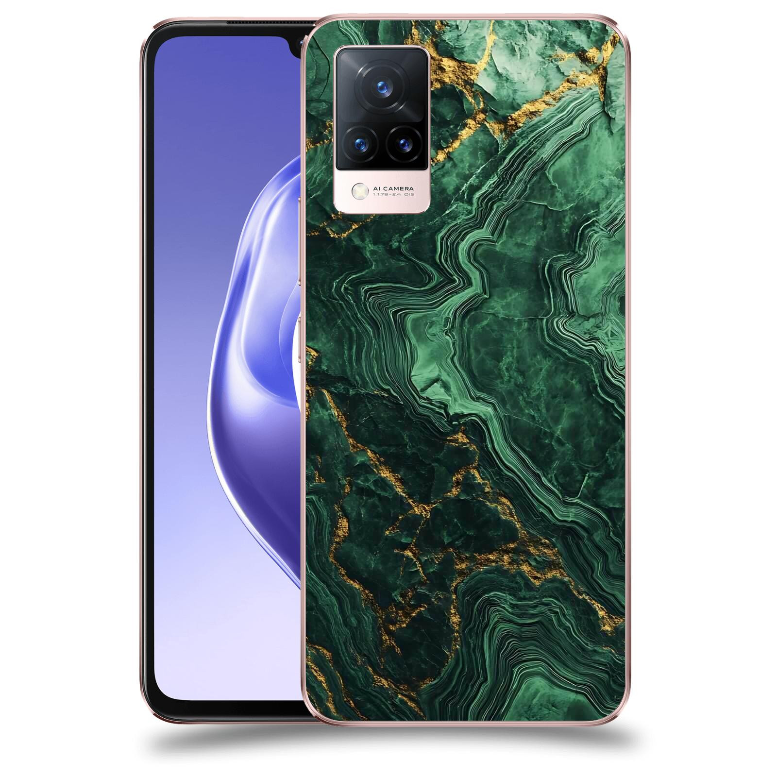 ACOVER Kryt na mobil Vivo V21 5G - Golden Moss I