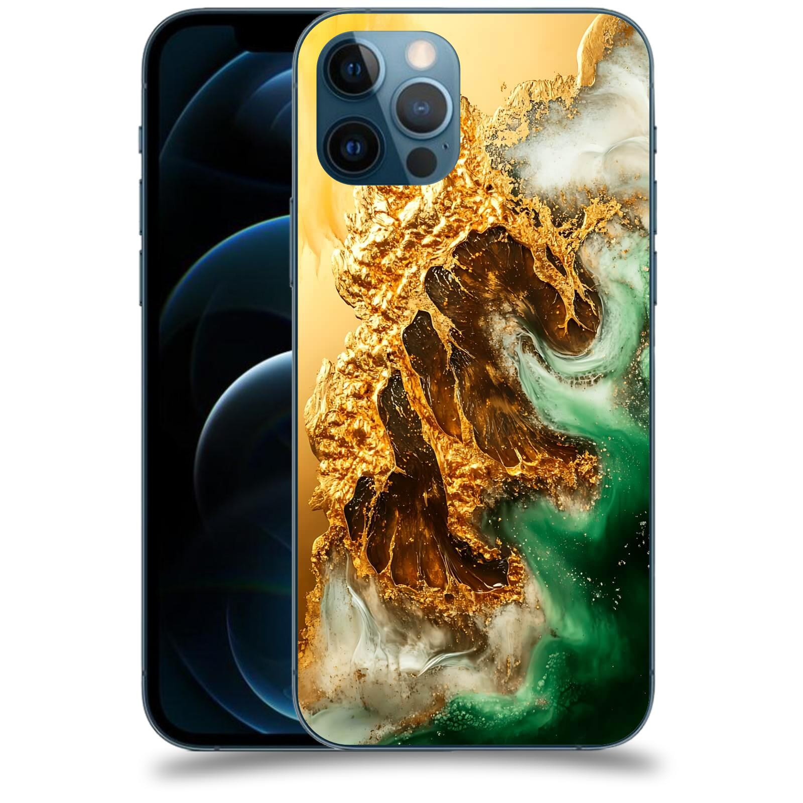 ACOVER Kryt na mobil Apple iPhone 12 Pro - Golden Moss II
