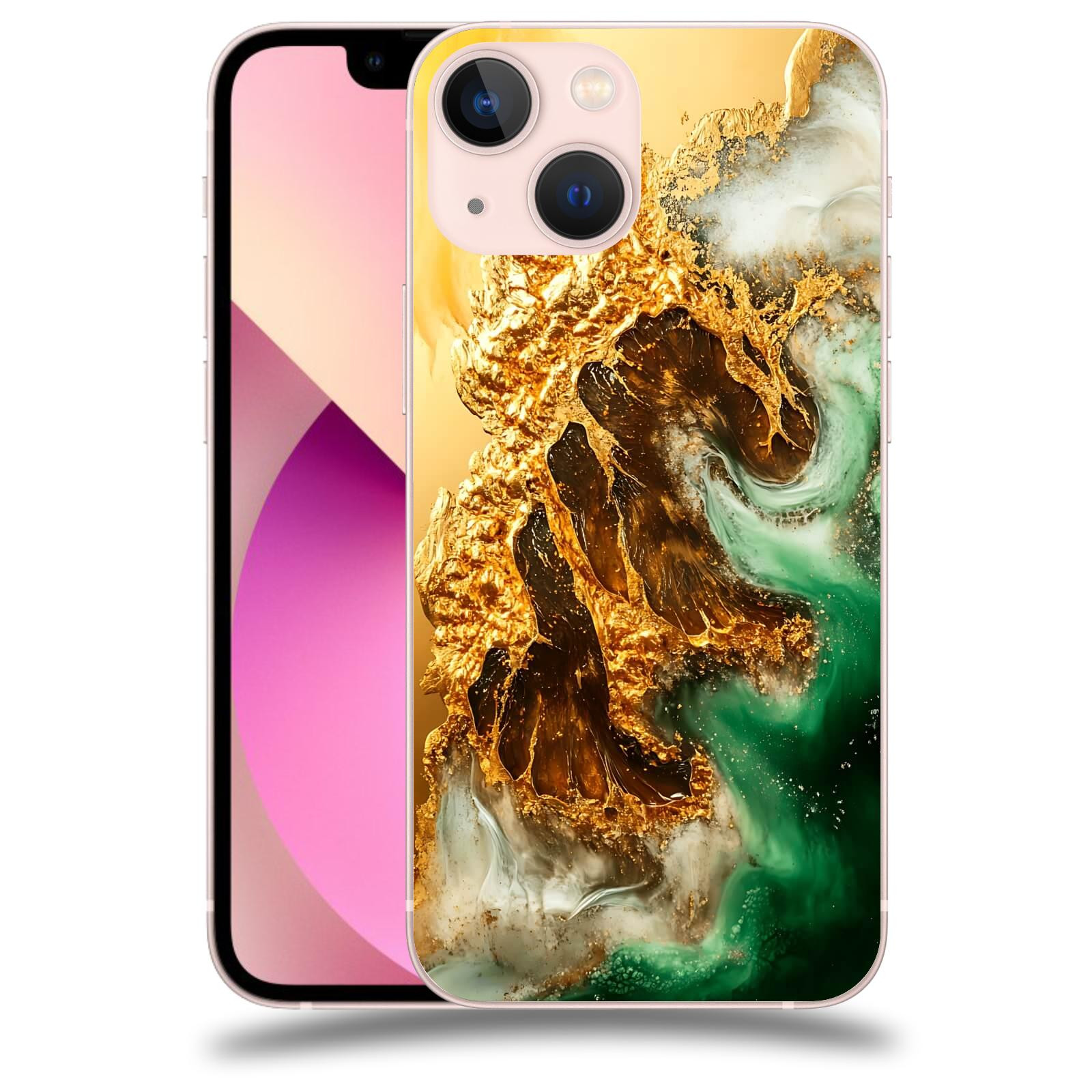 ACOVER Kryt na mobil Apple iPhone 13 mini - Golden Moss II