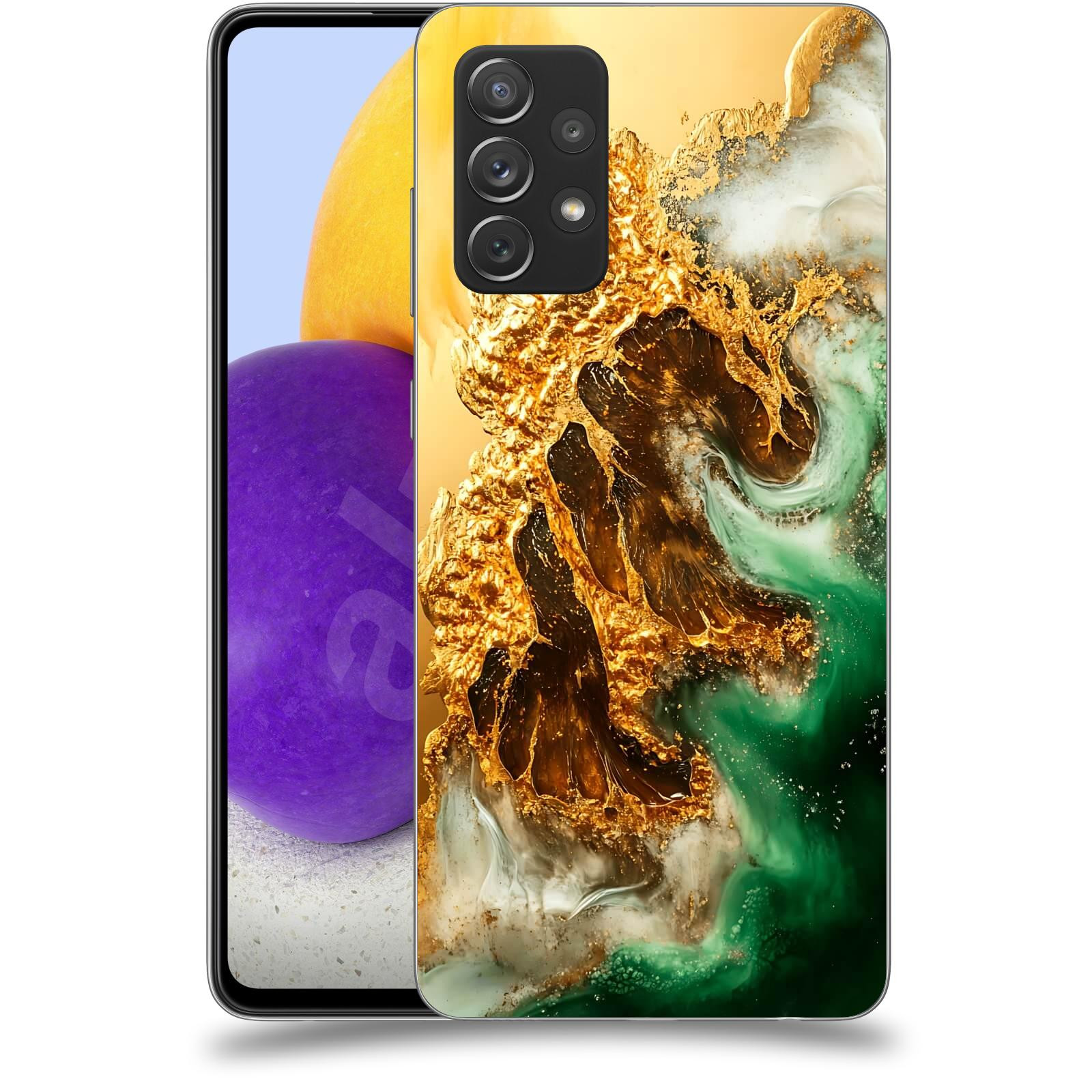 ACOVER Kryt na mobil Samsung Galaxy A72 A725F - Golden Moss II