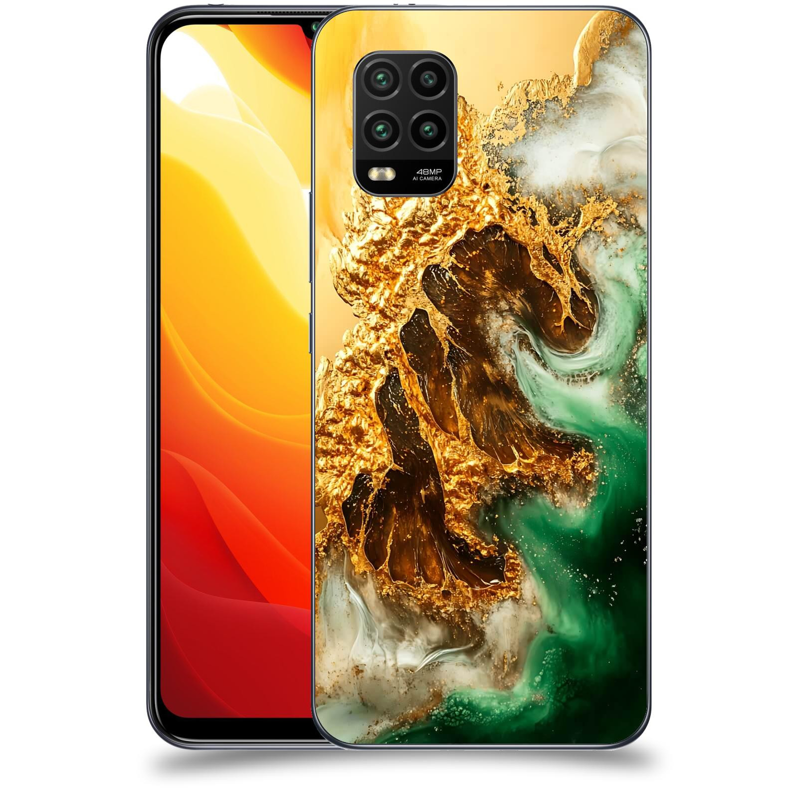 ACOVER Kryt na mobil Xiaomi Mi 10 Lite - Golden Moss II