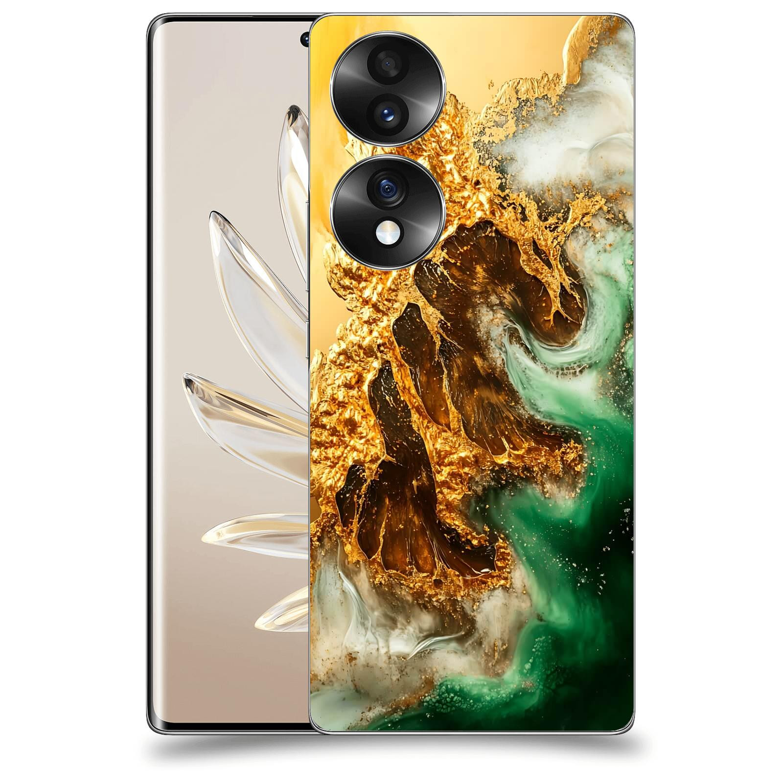 ACOVER Kryt na mobil Honor 70 - Golden Moss II