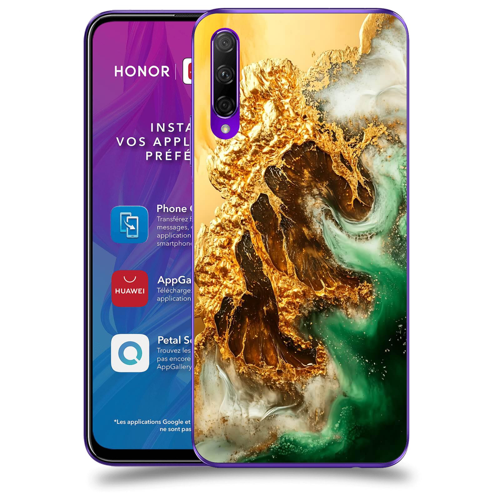 ACOVER Kryt na mobil Honor 9X Pro - Golden Moss II