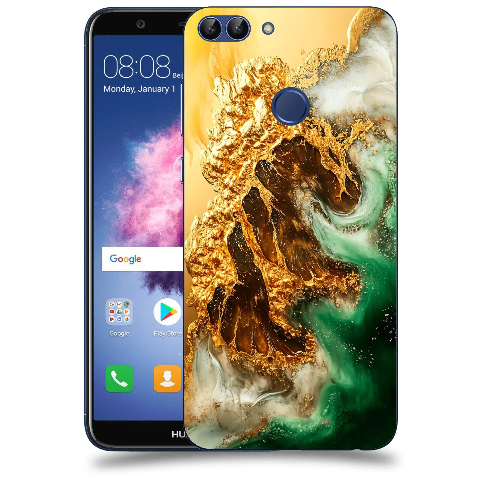 ACOVER Kryt na mobil Huawei P Smart - Golden Moss II