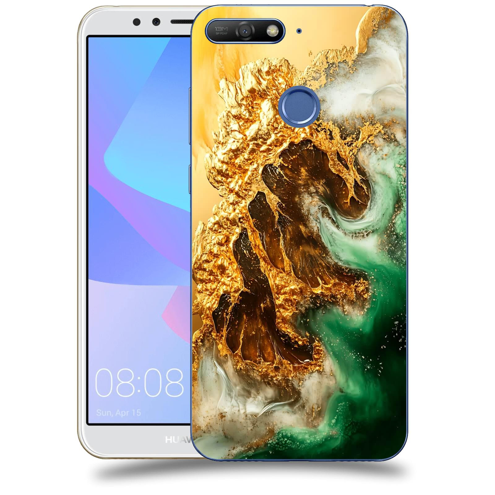 ACOVER Kryt na mobil Huawei Y6 Prime 2018 - Golden Moss II