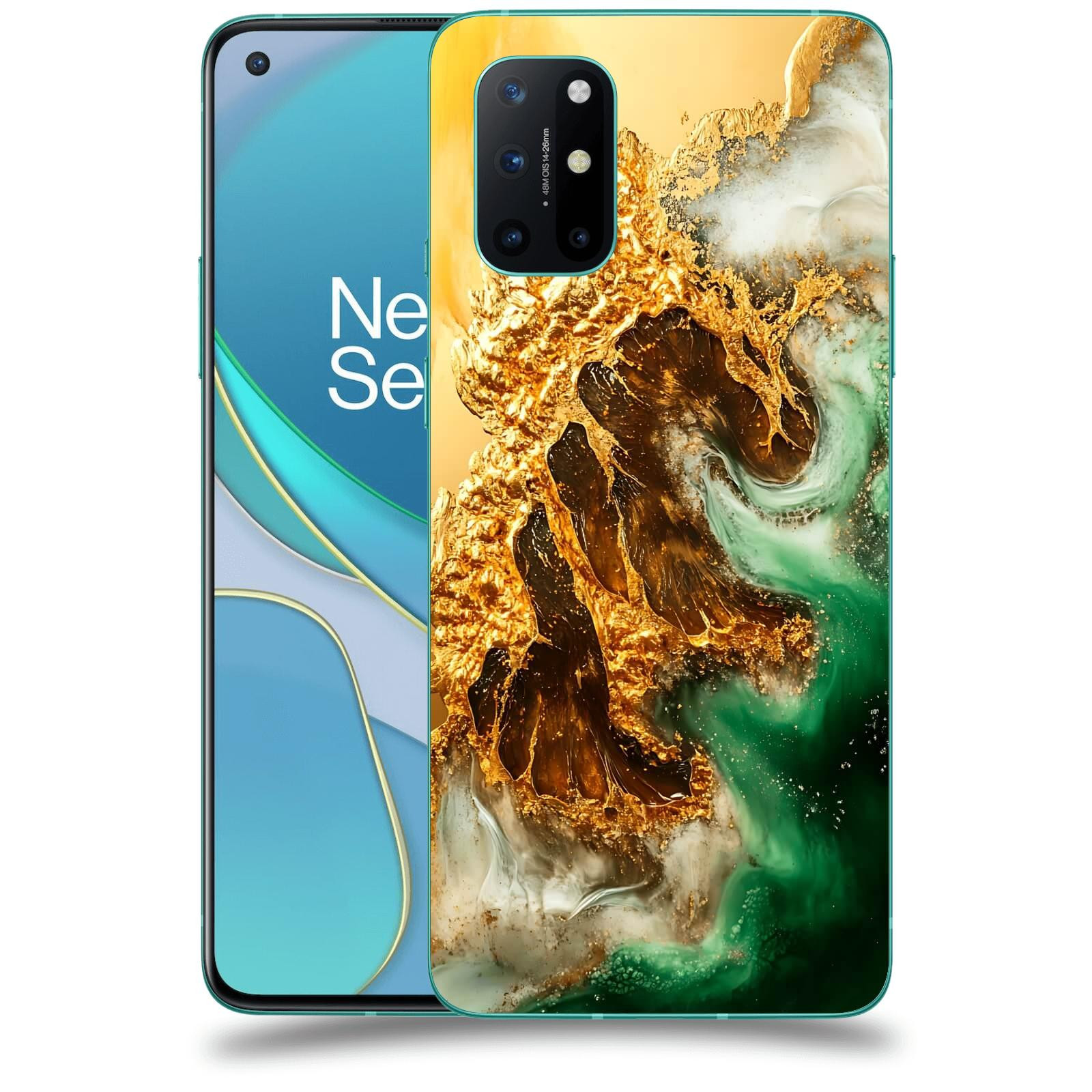 ACOVER Kryt na mobil OnePlus 8T - Golden Moss II