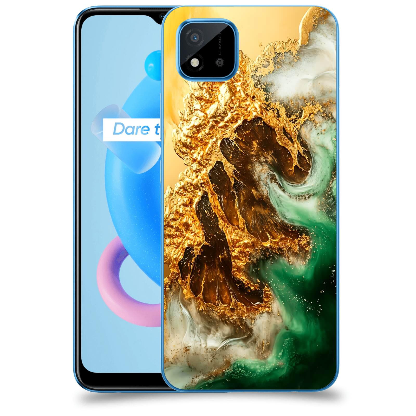 ACOVER Kryt na mobil Realme C11 (2021) - Golden Moss II