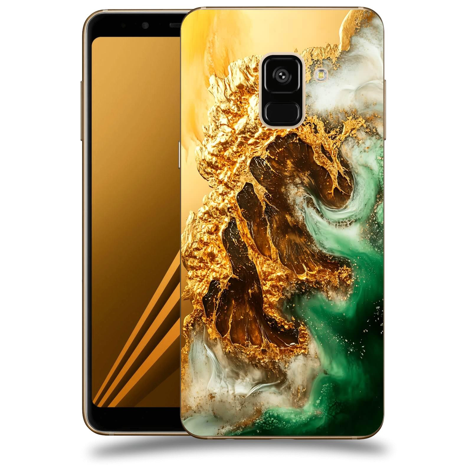 ACOVER Kryt na mobil Samsung Galaxy A8 2018 A530F - Golden Moss II