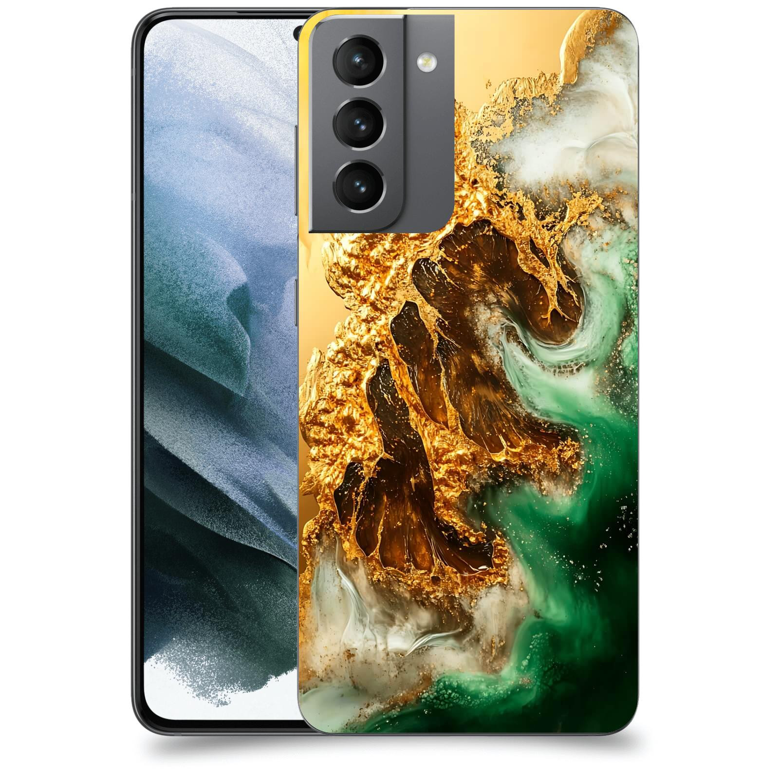 ACOVER Kryt na mobil Samsung Galaxy S21 G991B - Golden Moss II
