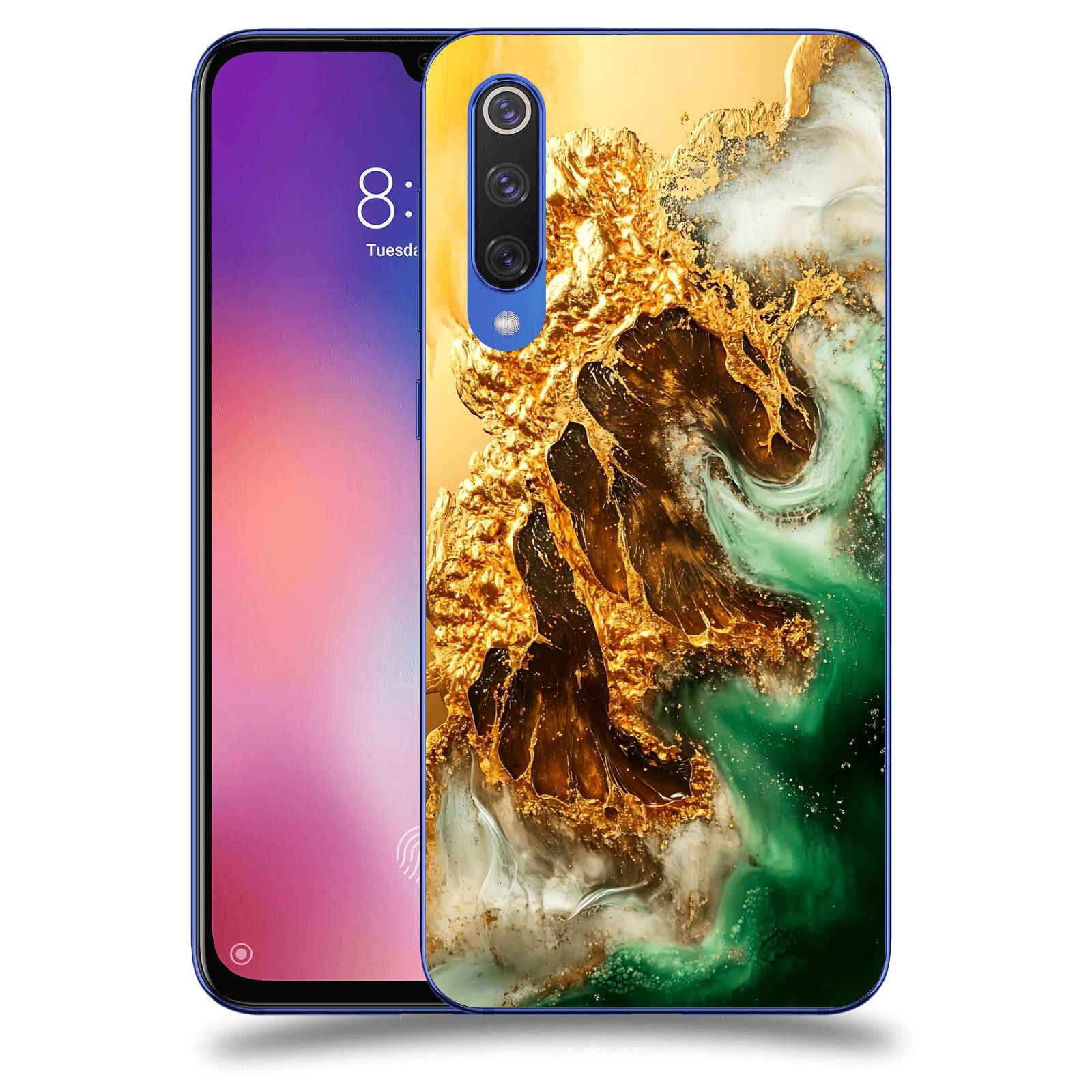ACOVER Kryt na mobil Xiaomi Mi 9 SE - Golden Moss II