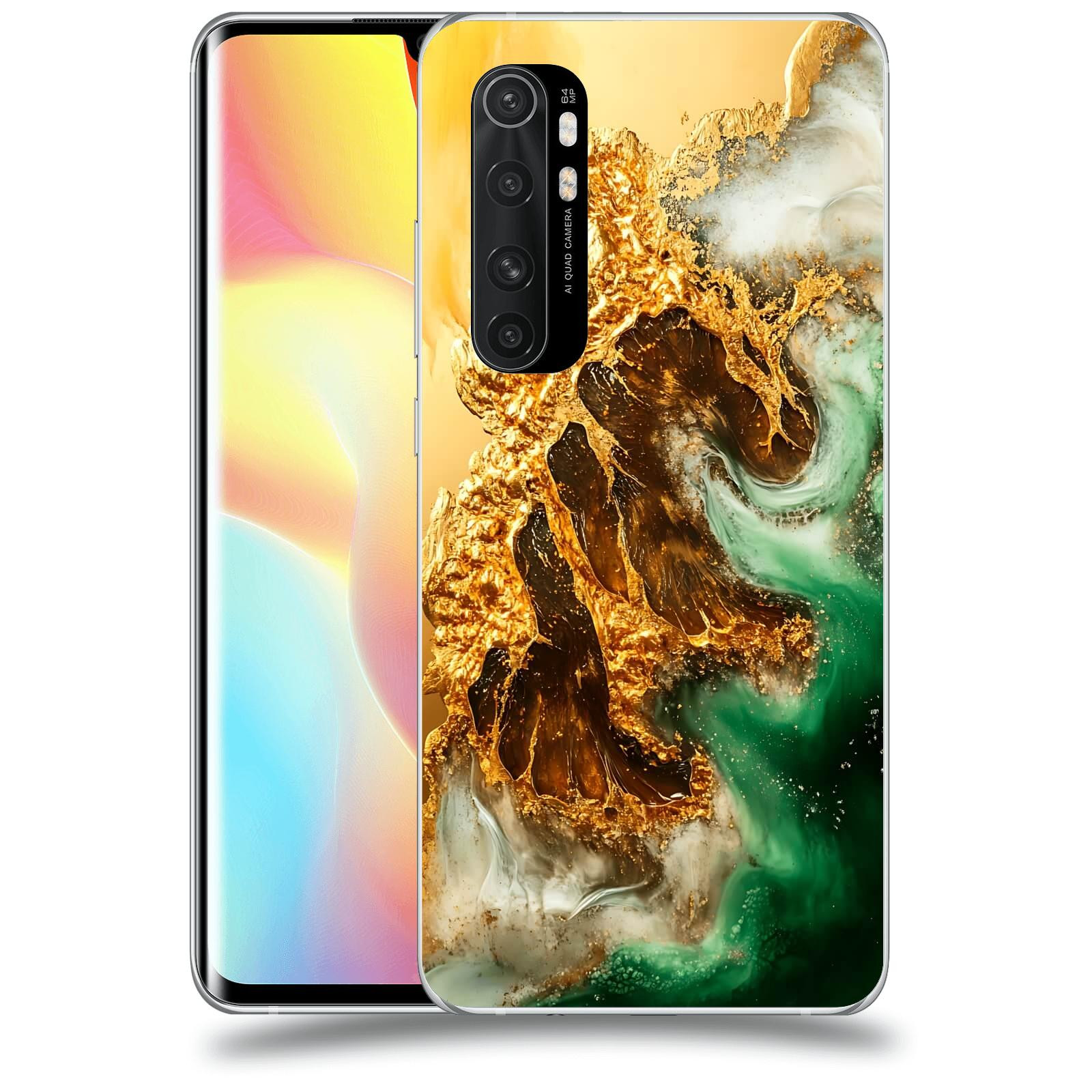 ACOVER Kryt na mobil Xiaomi Mi Note 10 Lite - Golden Moss II