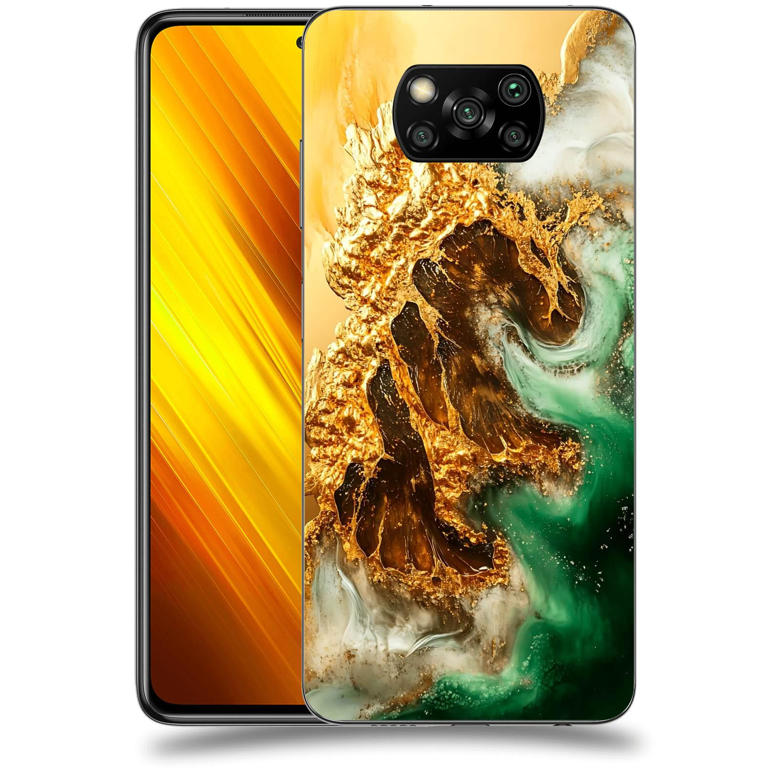 ACOVER Kryt na mobil Xiaomi Poco X3 - Golden Moss II