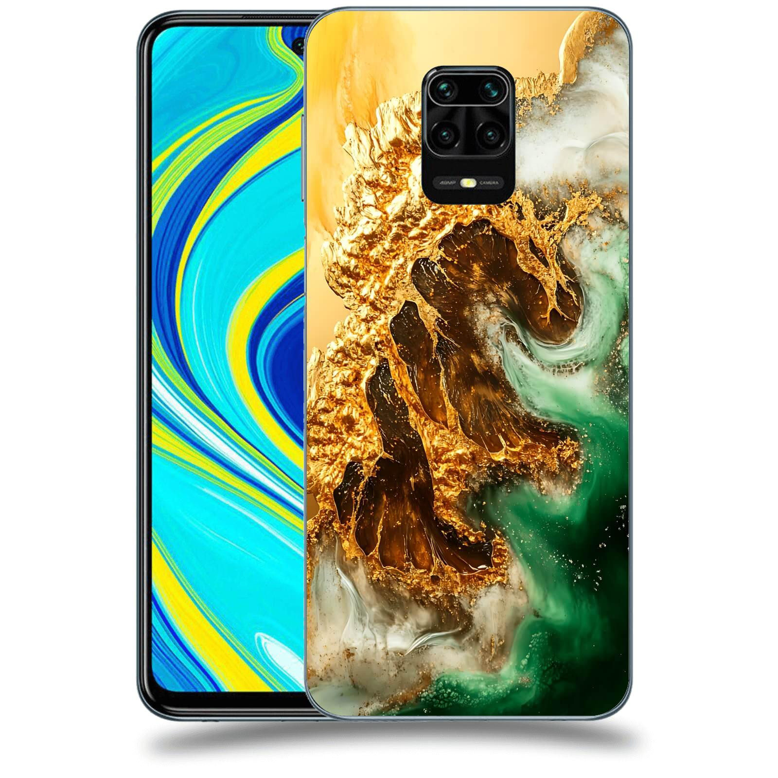 ACOVER Kryt na mobil Xiaomi Redmi Note 9S - Golden Moss II