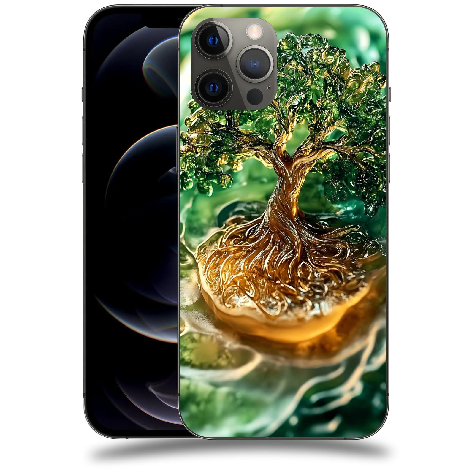 ACOVER Kryt na mobil Apple iPhone 12 Pro Max - Golden Moss III