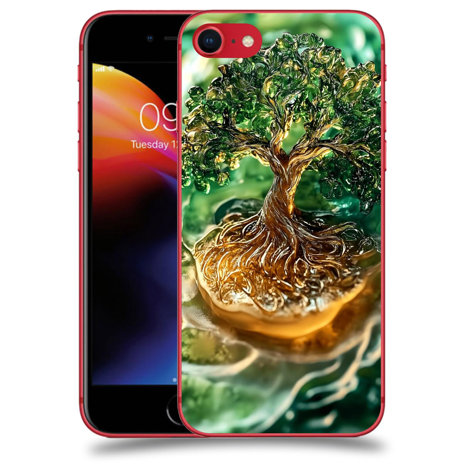 ACOVER Kryt na mobil Apple iPhone 8 - Golden Moss III