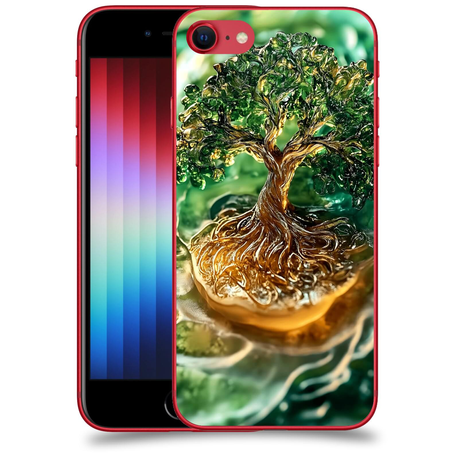ACOVER Kryt na mobil Apple iPhone SE 2022 - Golden Moss III