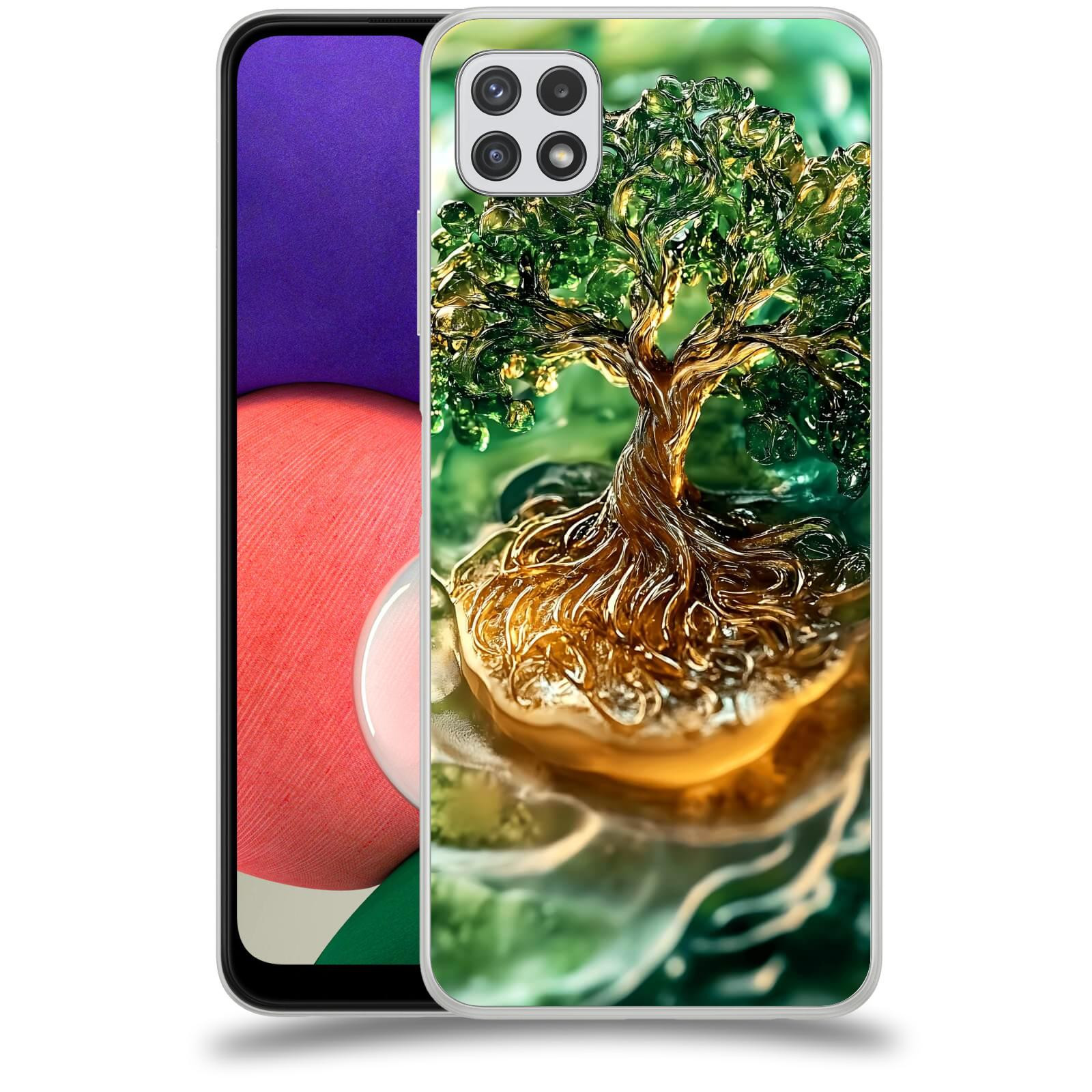 ACOVER Kryt na mobil Samsung Galaxy A22 A225F - Golden Moss III