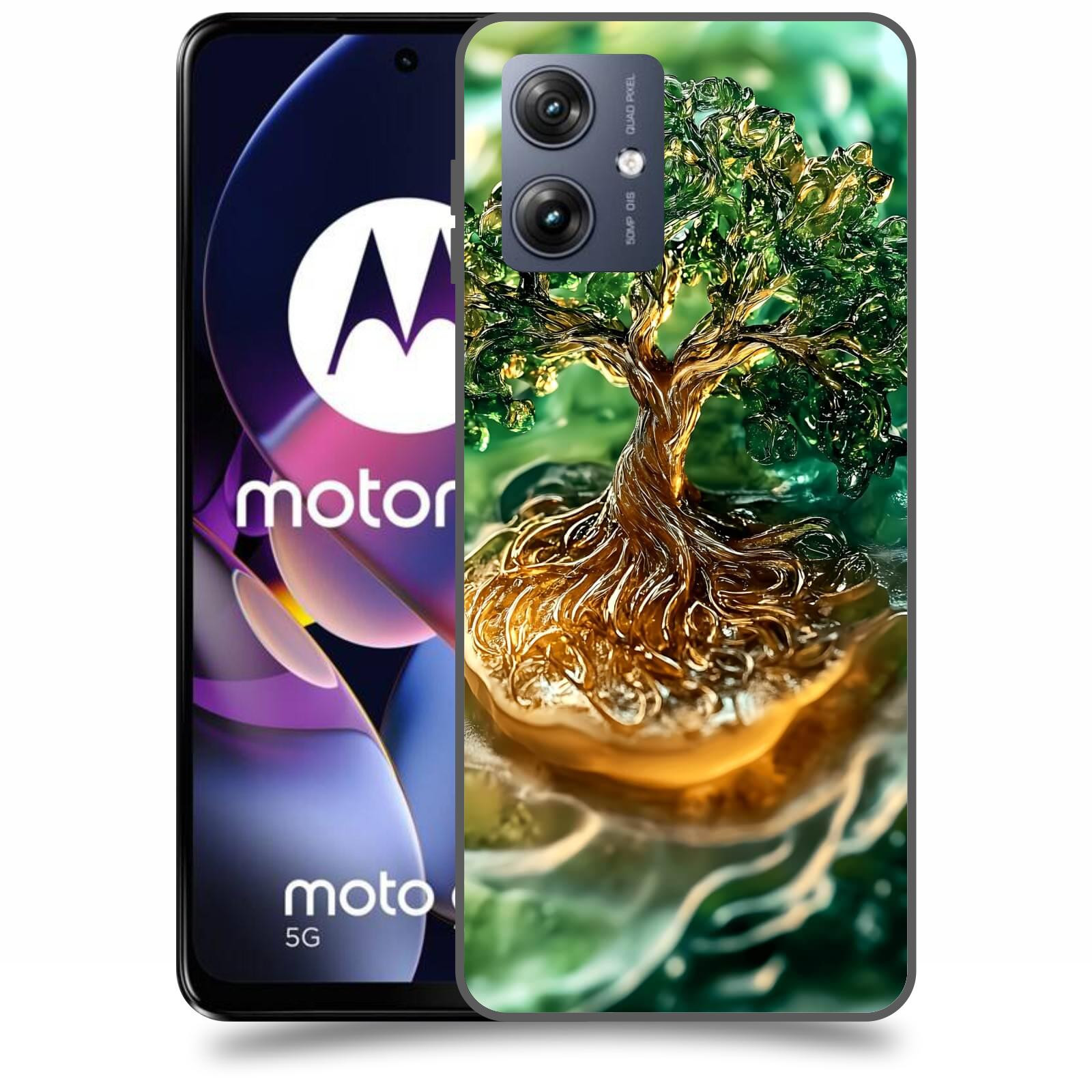 ACOVER Kryt na mobil Motorola Moto G54 5G - Golden Moss III