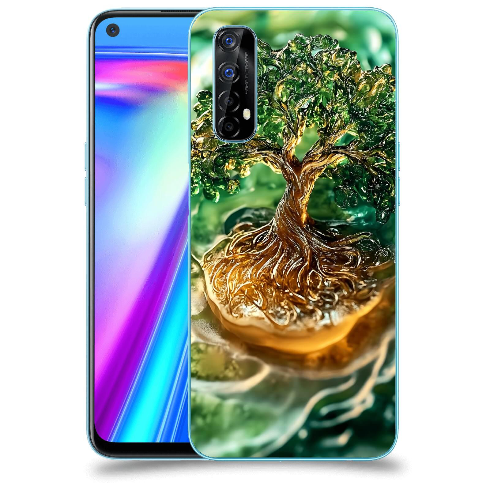 ACOVER Kryt na mobil Realme 7 - Golden Moss III